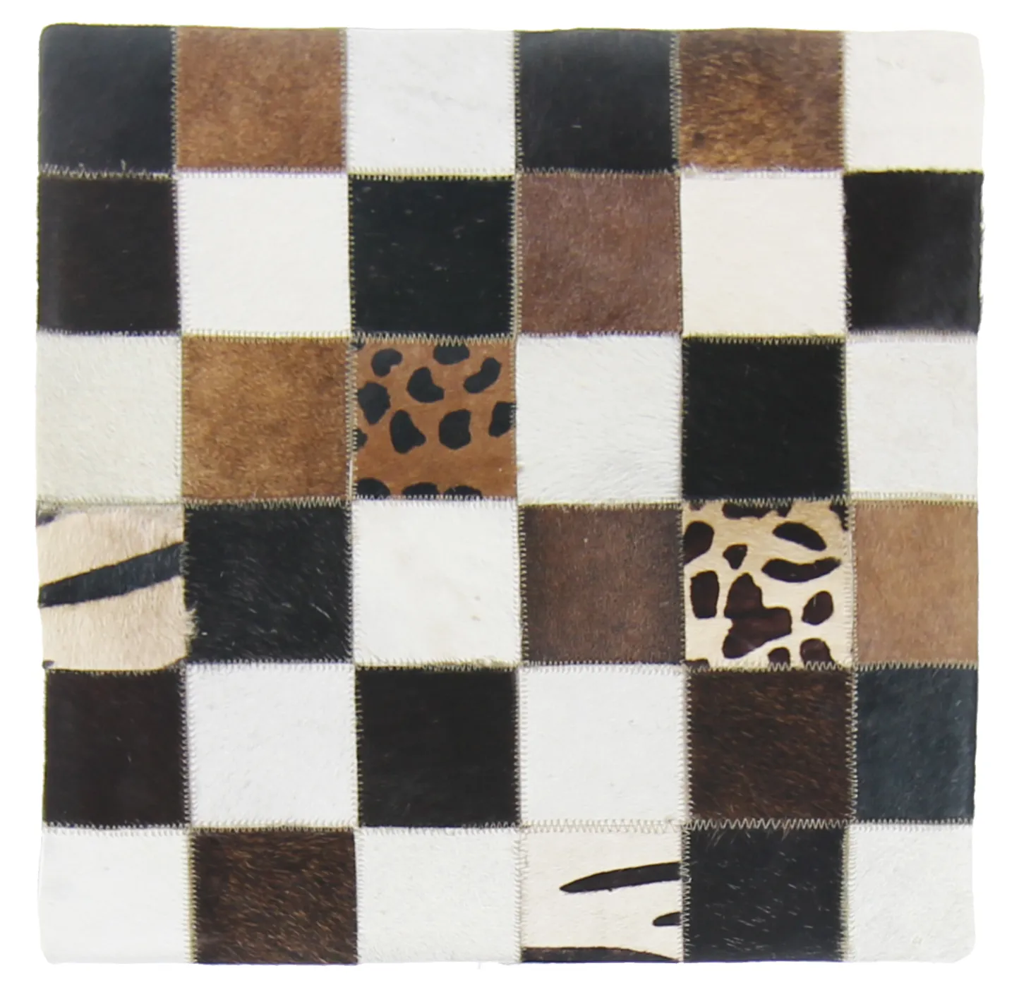 Kuhfell-Kissen (kissenbezug) 45 x 45 cm