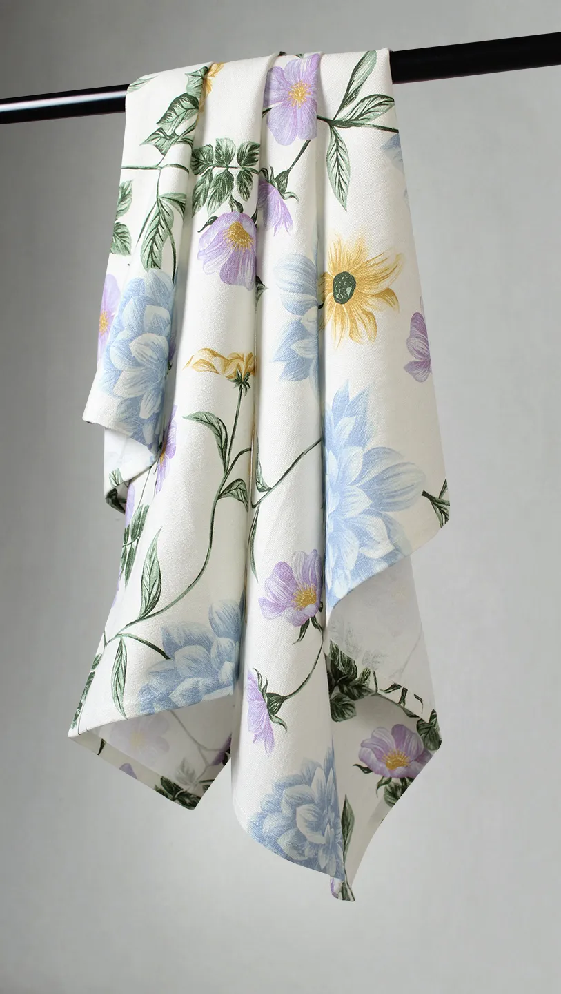 Torchon de cuisine 2 unités - Dahlia (bleu)