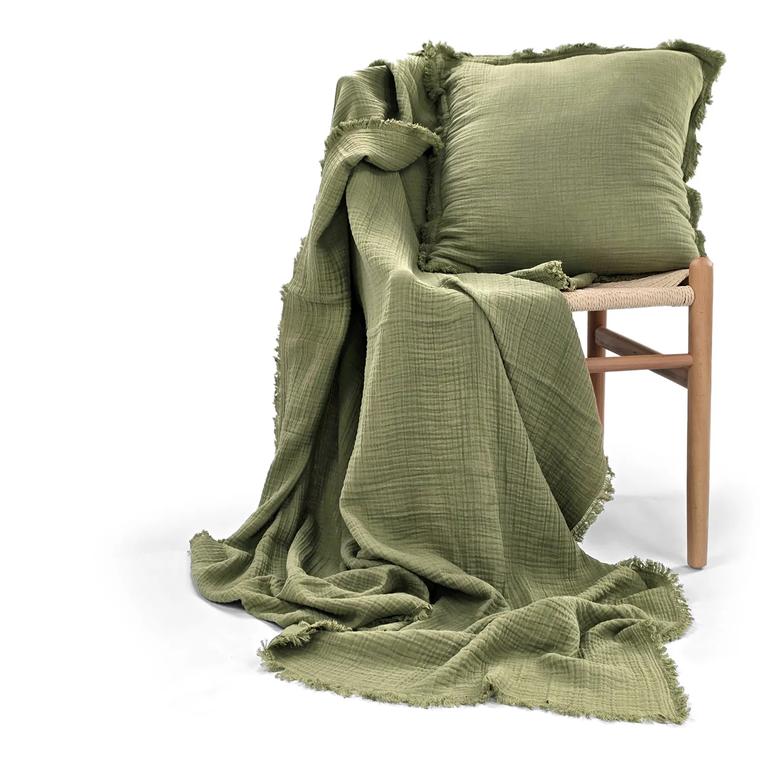 Housse de coussin - Dorena (vert)