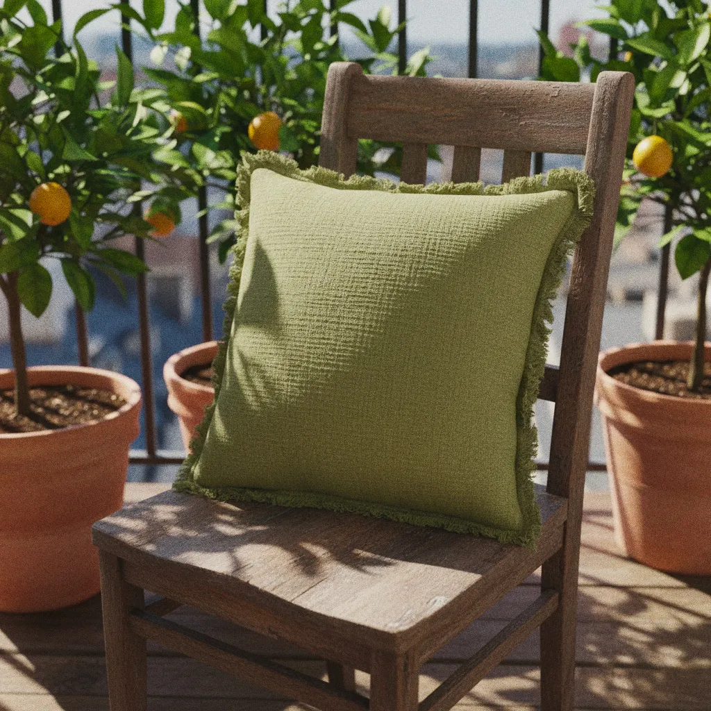 Housse de coussin - Dorena (vert)