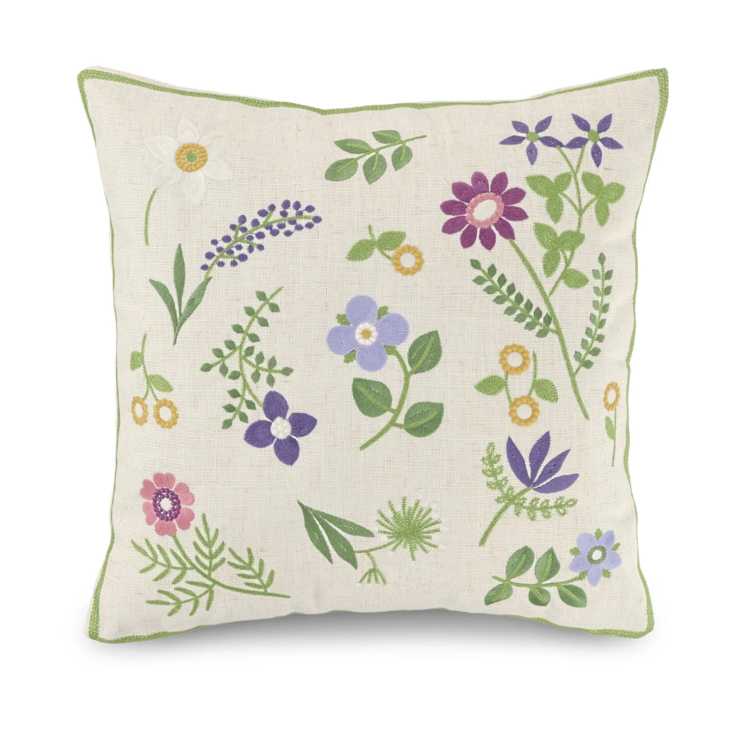 Housse de coussin - Housse de coussin brodée Esbo (multicolore)