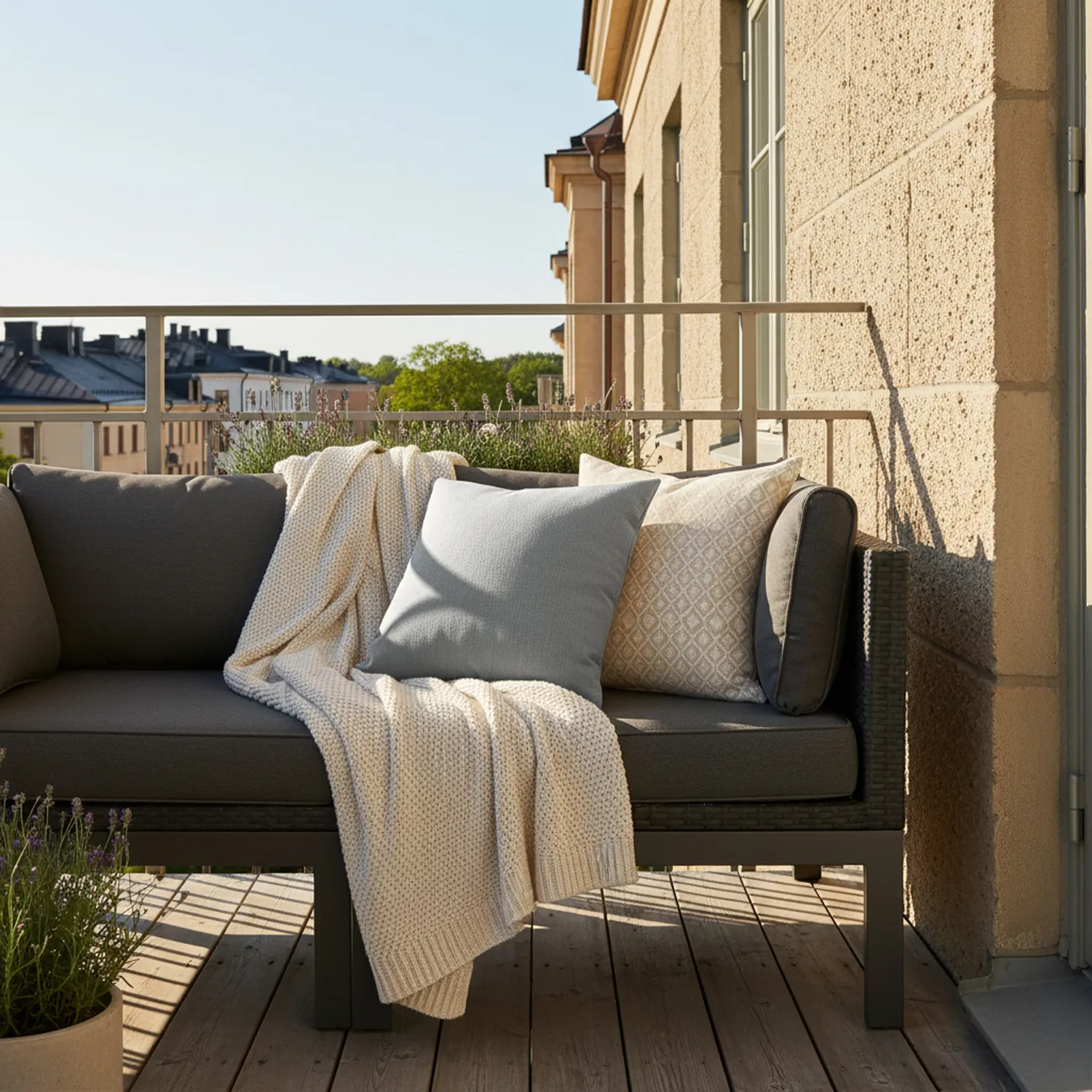 Housse de coussin - Luana (gris)