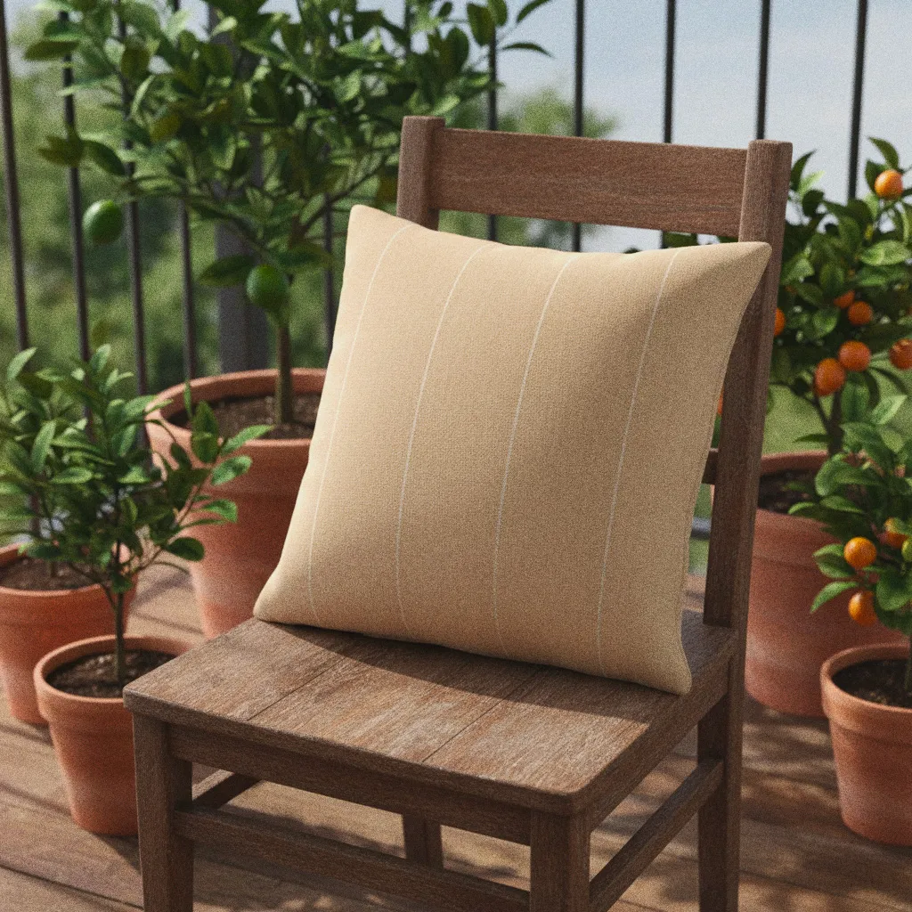 Kissenbezug - Martina Stripe (beige/weiß)