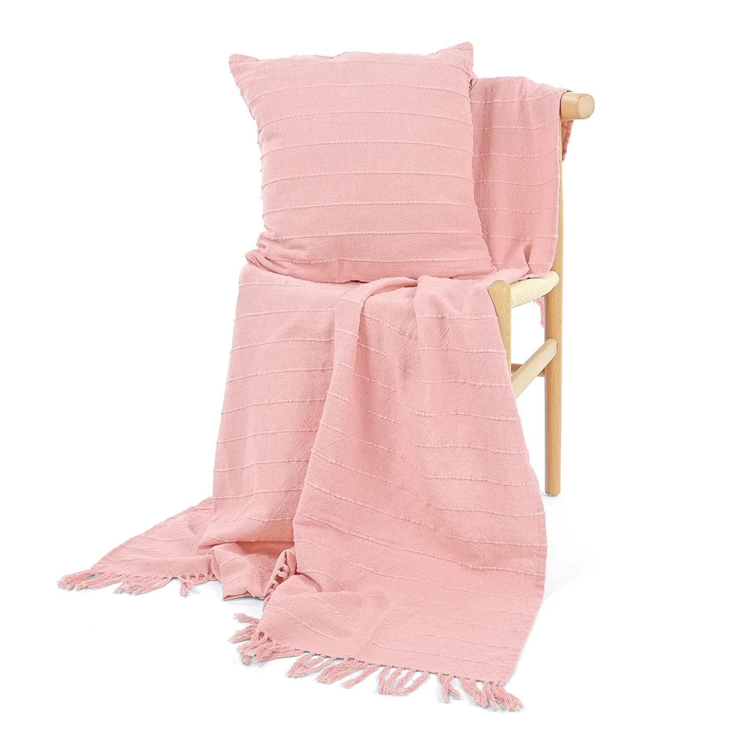 Taie d'oreiller - Nalani cotton cushion cover (rose)