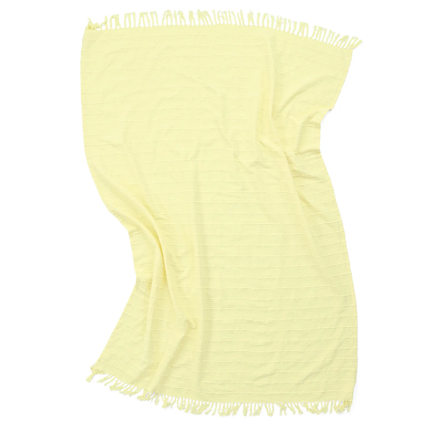 Decken - Nalani cotton throw (hellgelb)