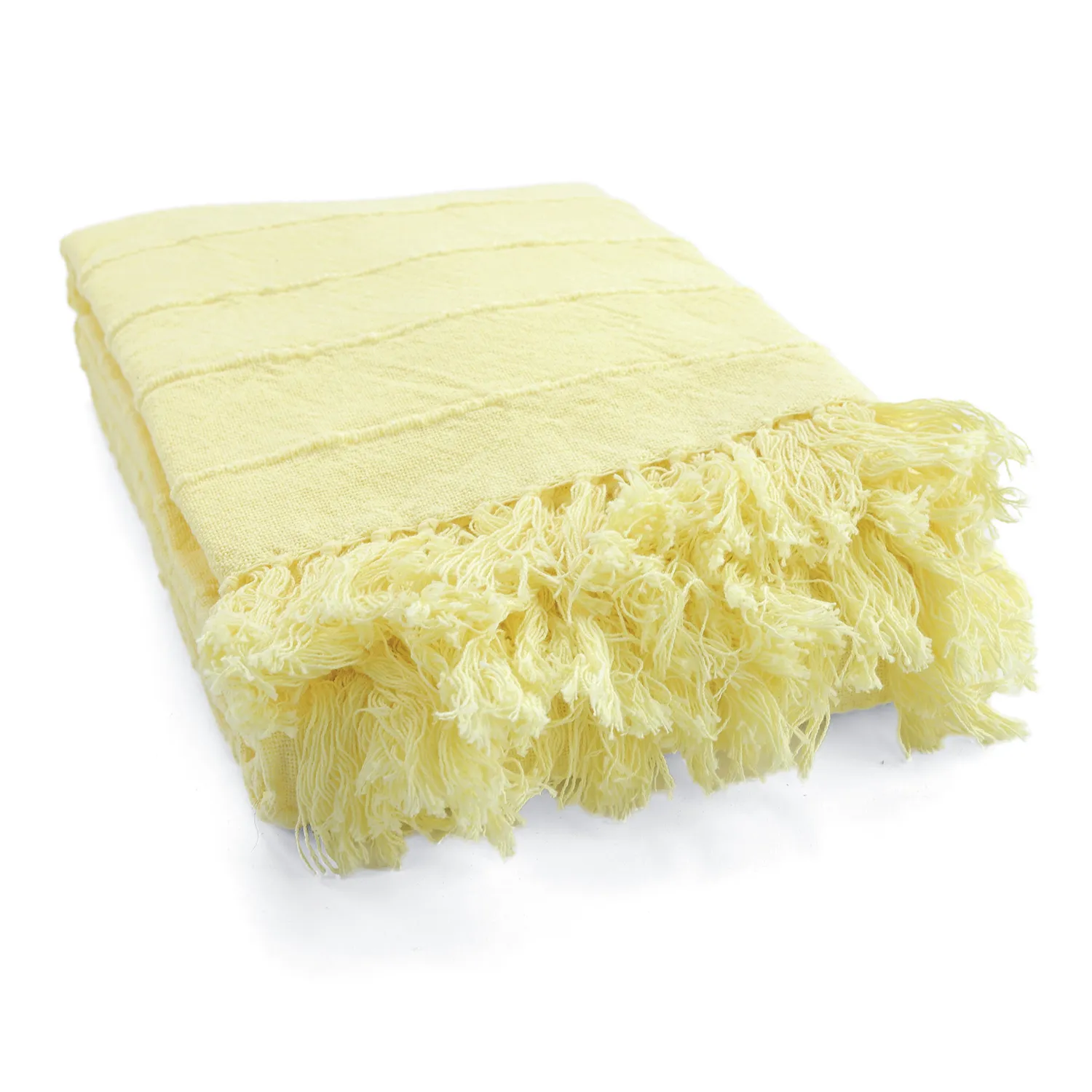 Decken - Nalani cotton throw (hellgelb)