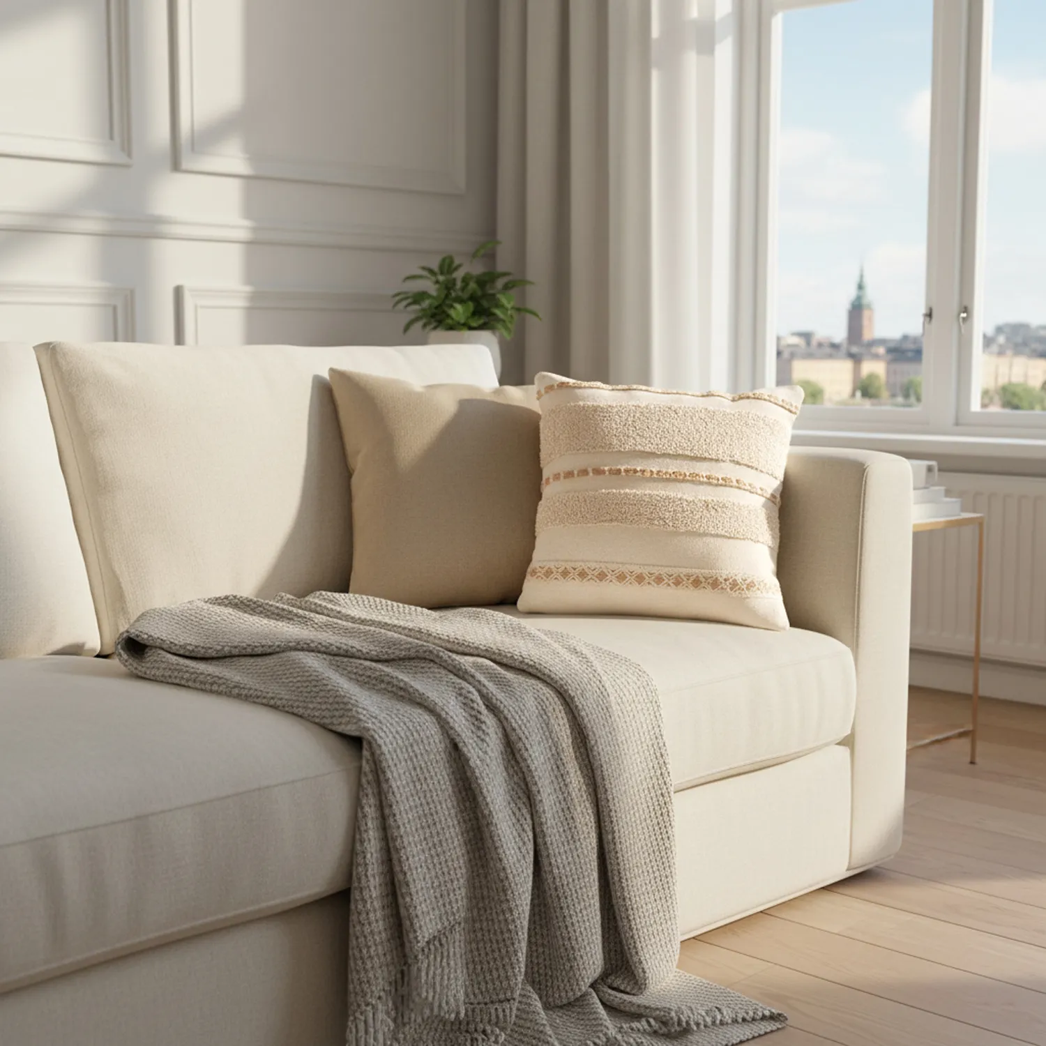 Kissenbezug - Pictou (cremefarben)