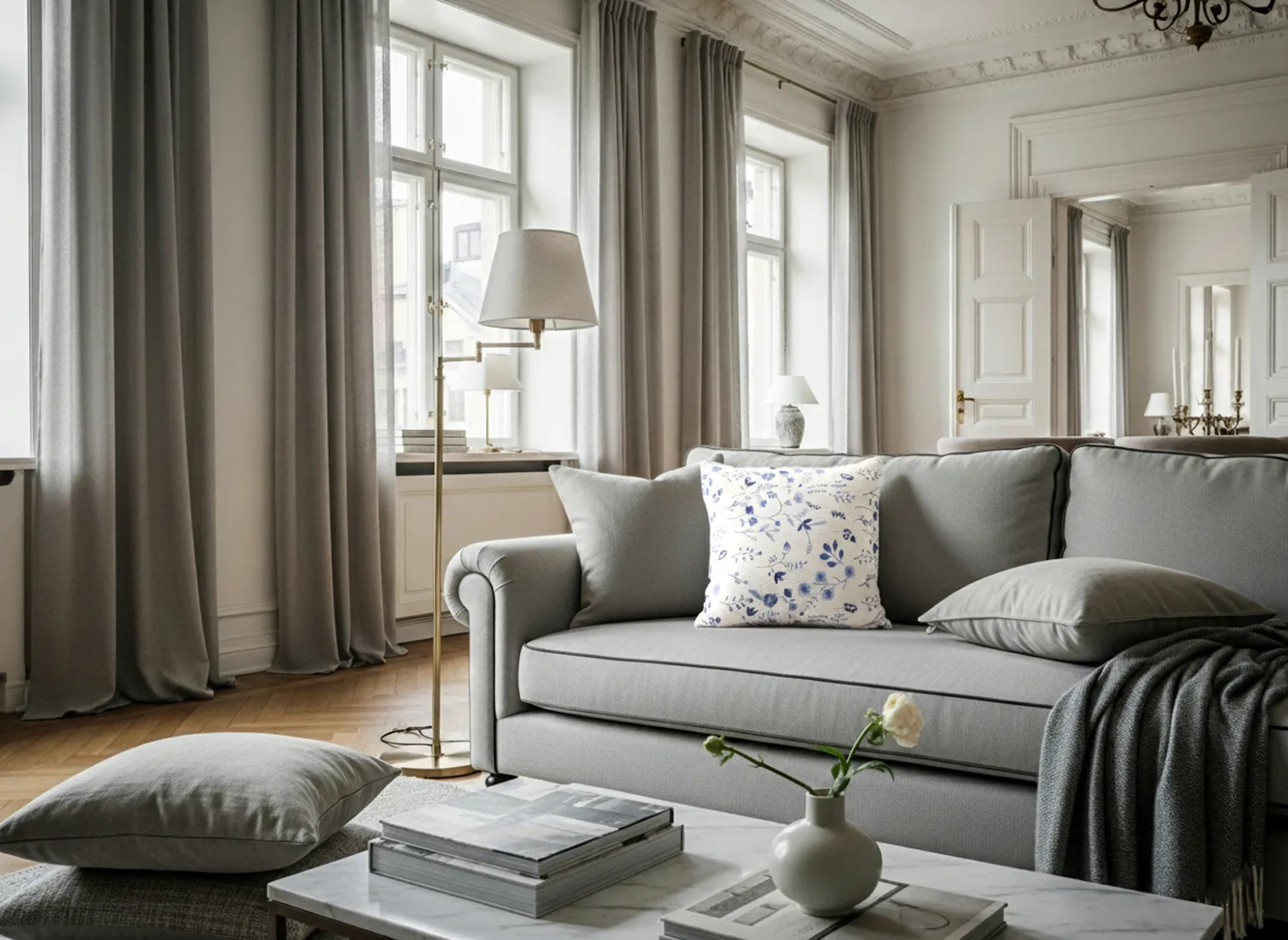 Kissenbezug - Stavanger Embroidered Cushion Cover (mehrfarbig)