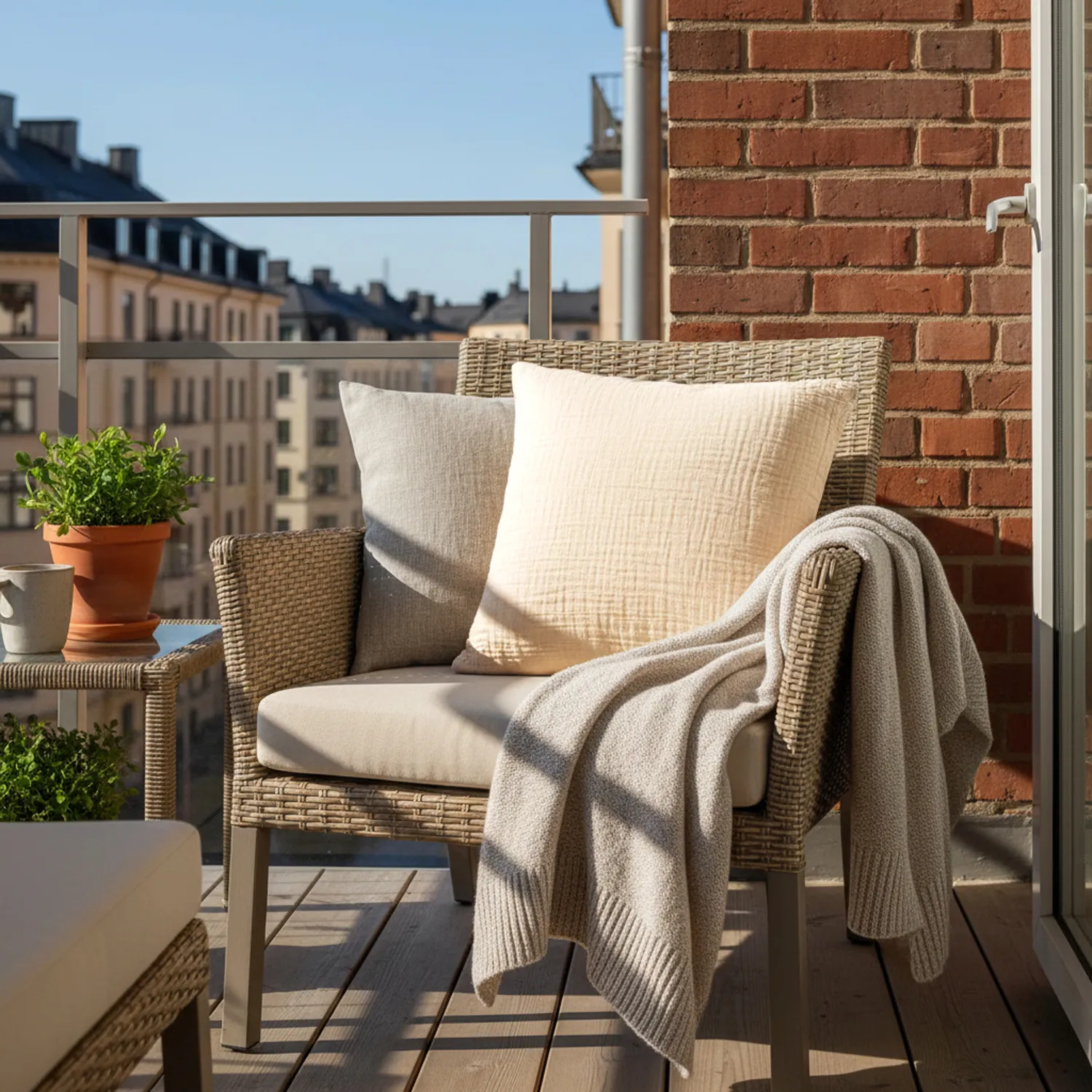 Housse de coussin - Vanja (beige)