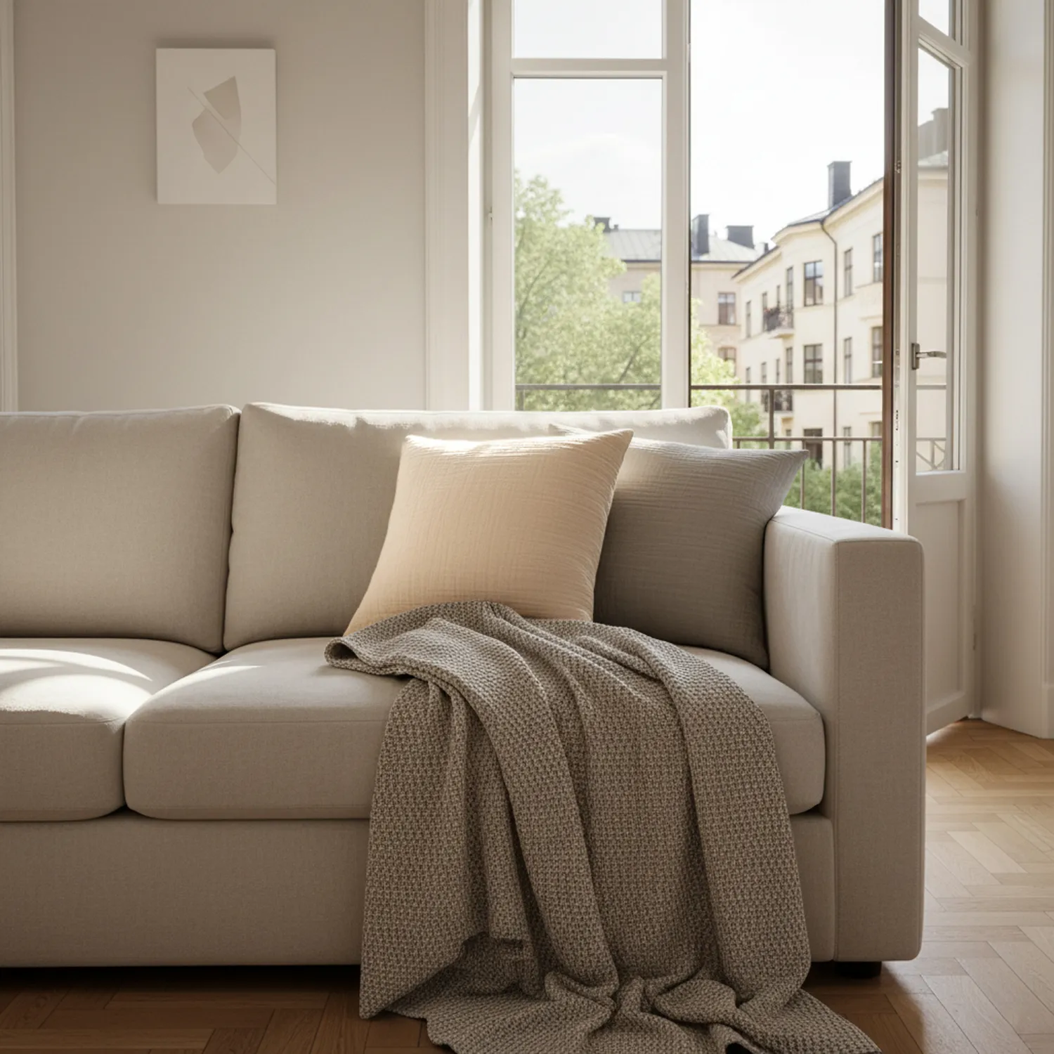 Housse de coussin - Vanja (beige)