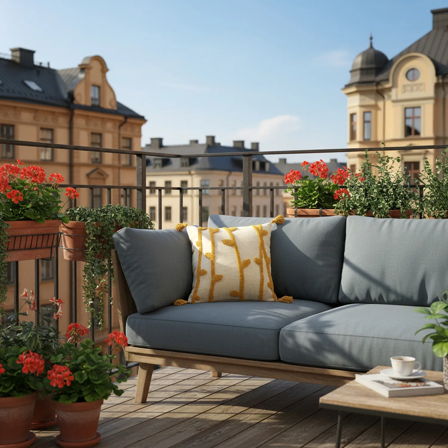 Kissenbezug - Vine (weiß/gelb)