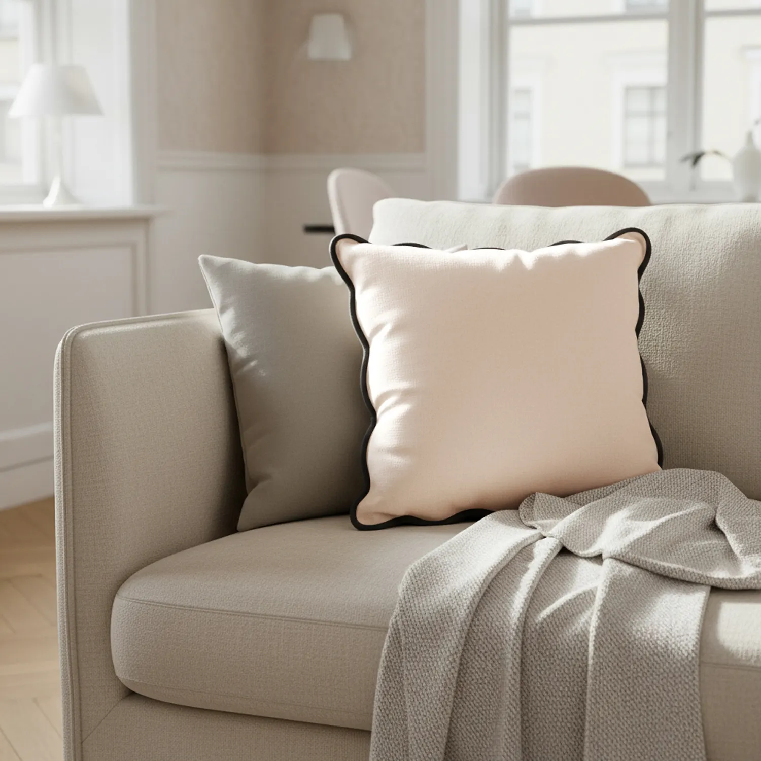 Kissenbezug - Yrsa (hellbeige)