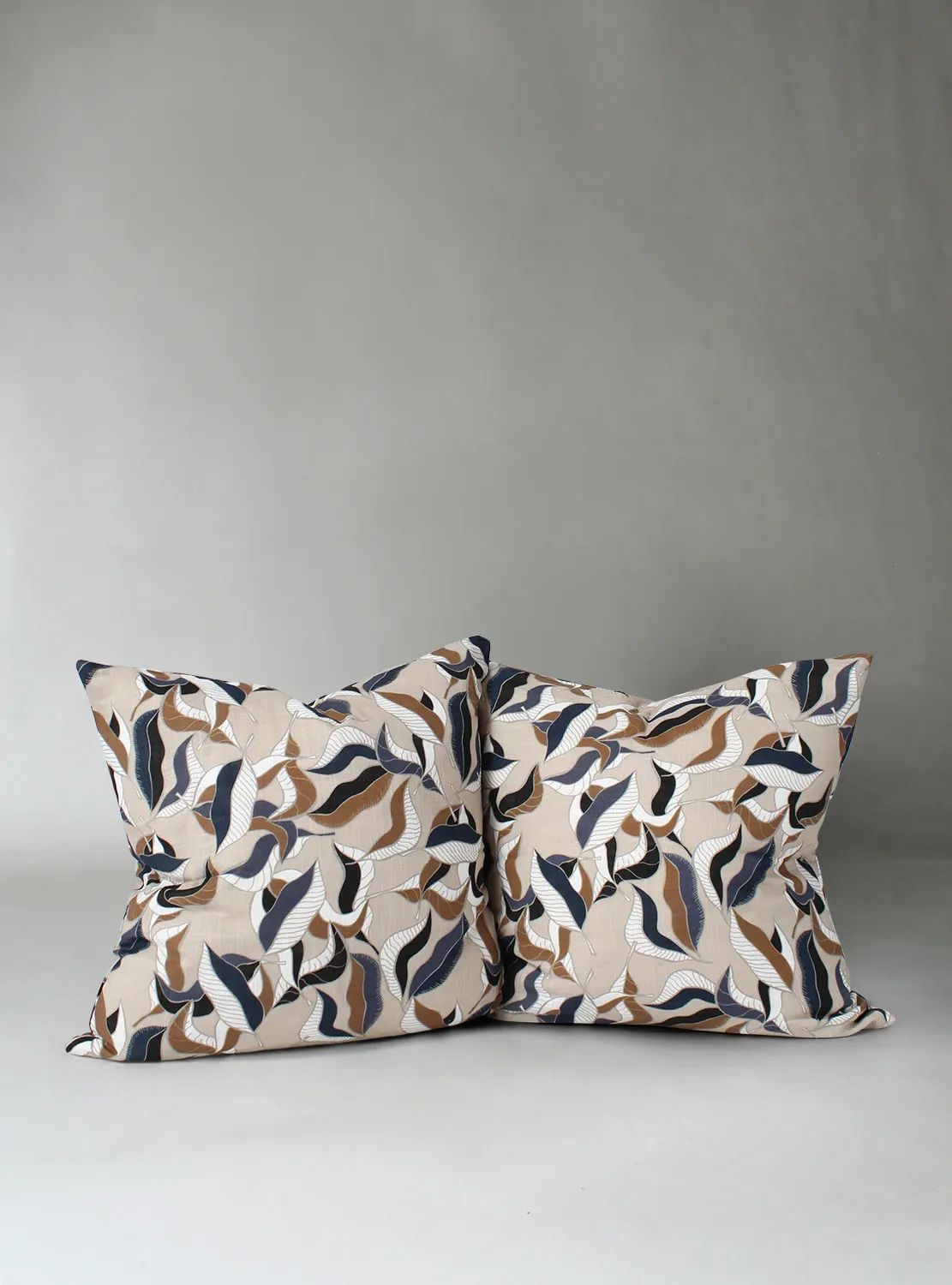 Kissenbezug x 2 - Amalie (grau/blau)