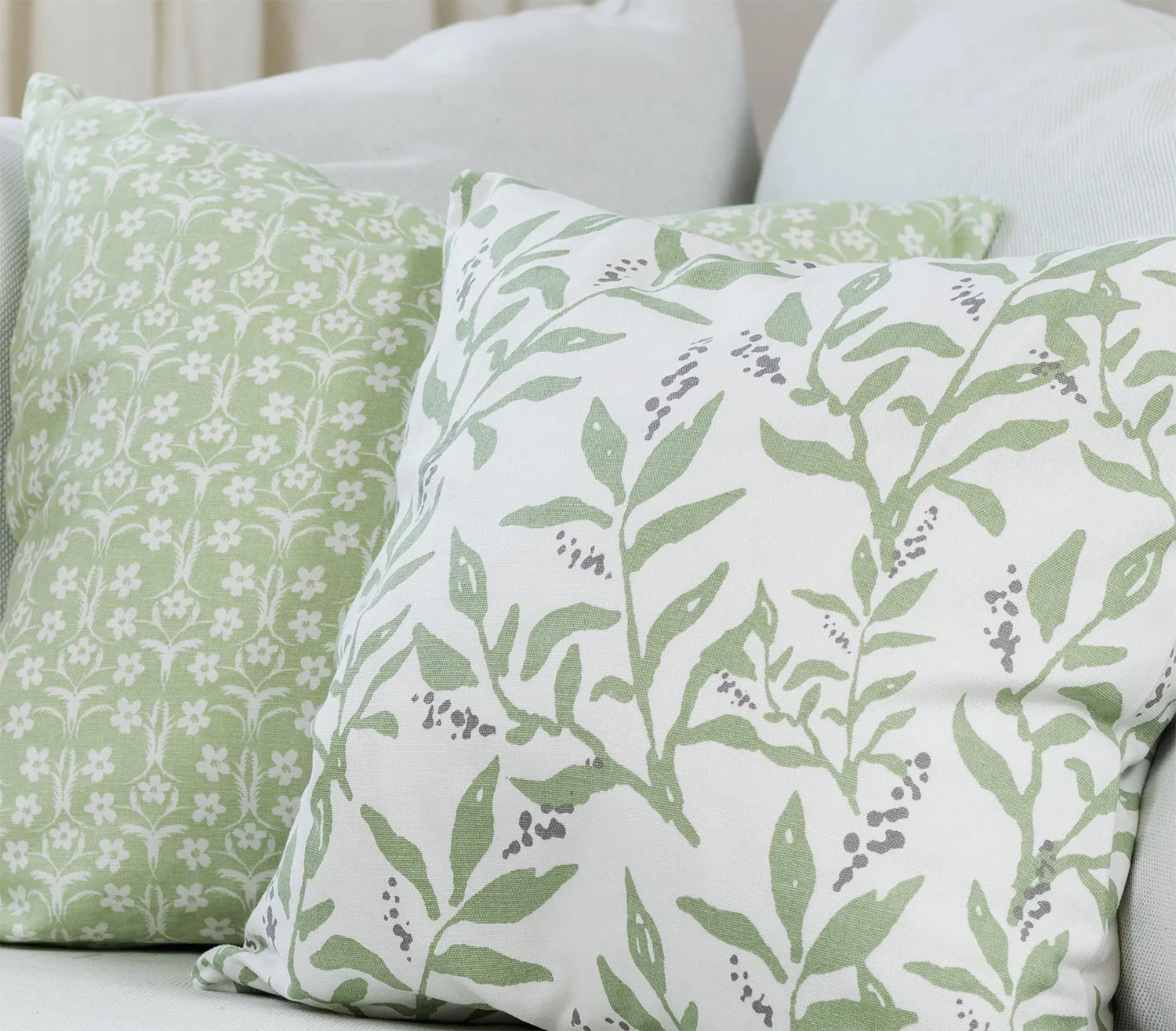 Kissenbezug x 2 - Ella (grün)