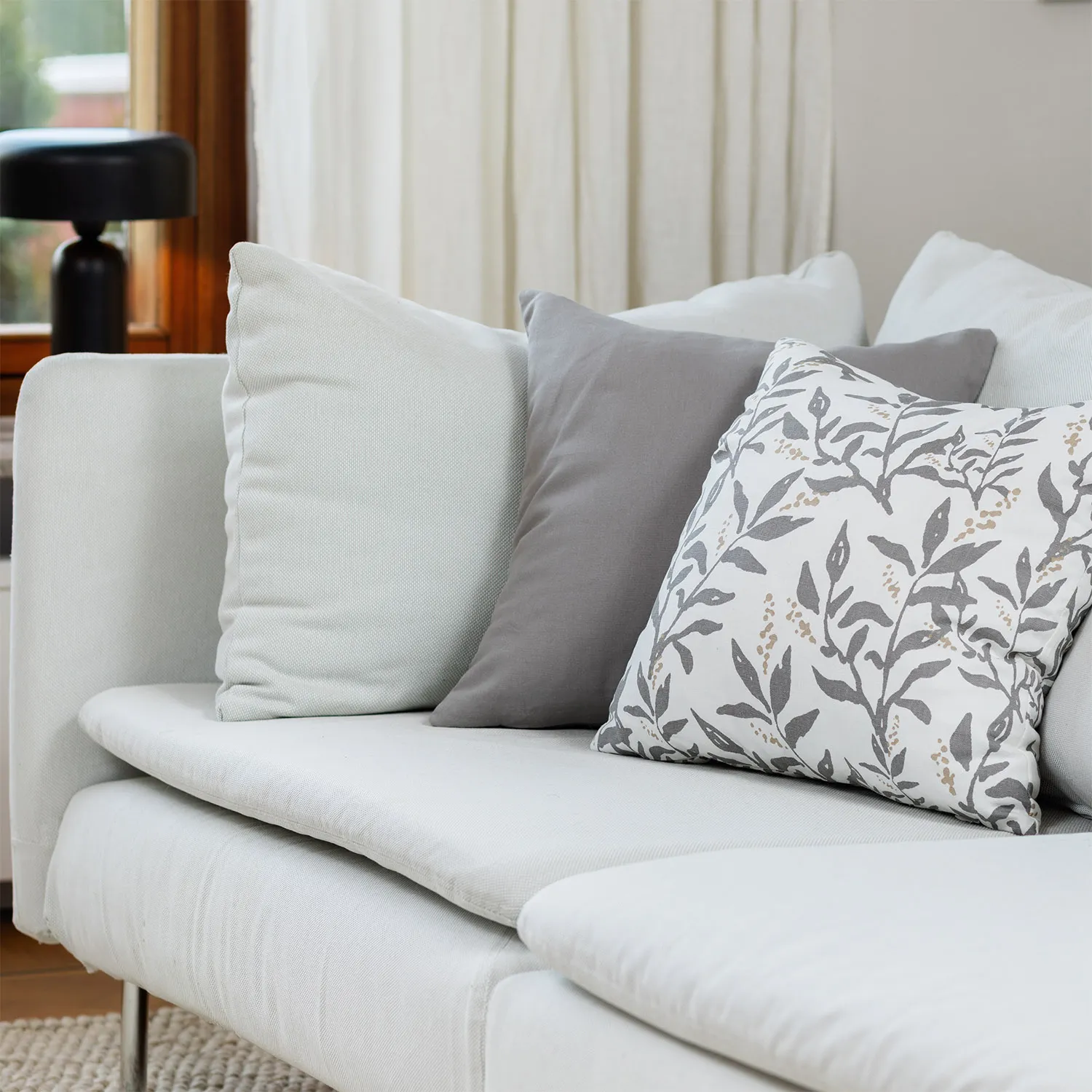 Kissenbezug x 2 - Katri (grau)