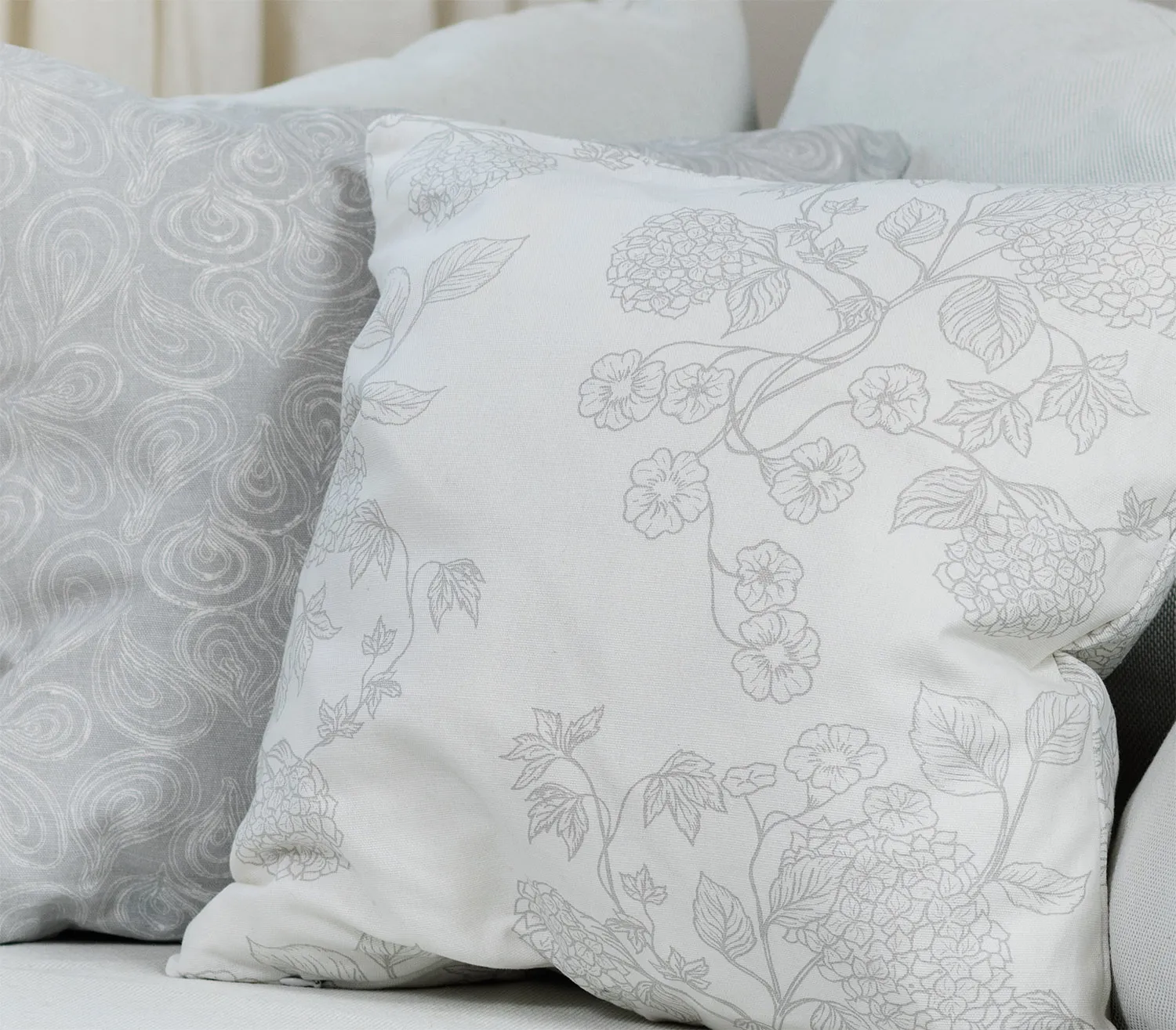 Kissenbezug x 2 - Merja (grau)