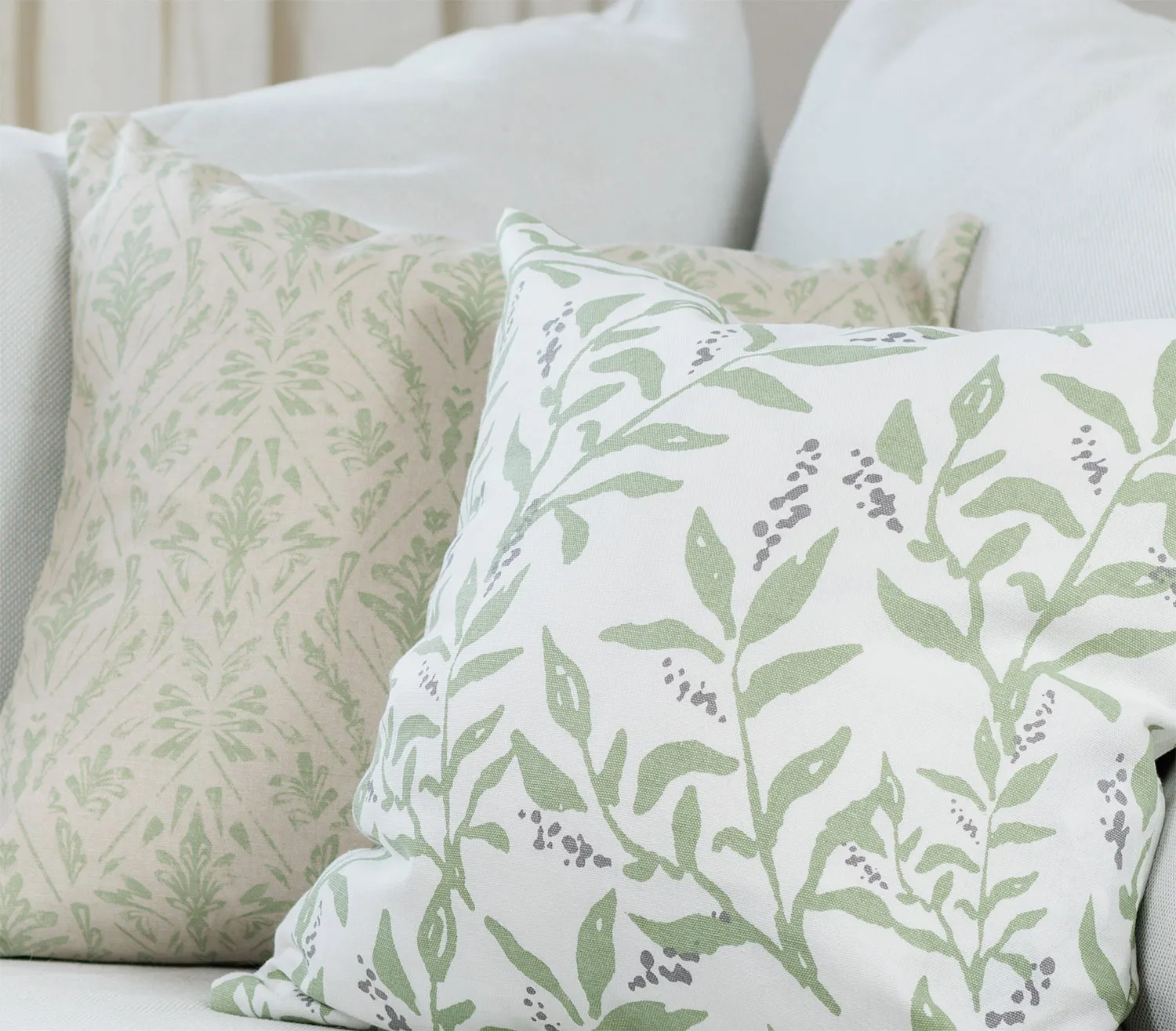 Kissenbezug x 2 - Minna (grün)