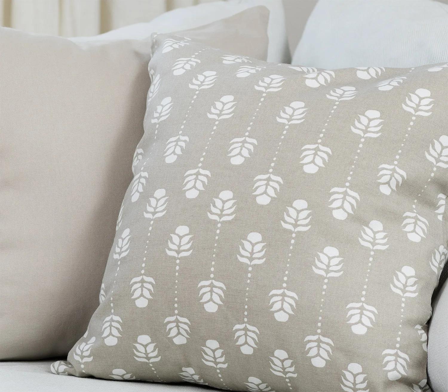 Housse de coussin lot de 2 - Sari (beige)