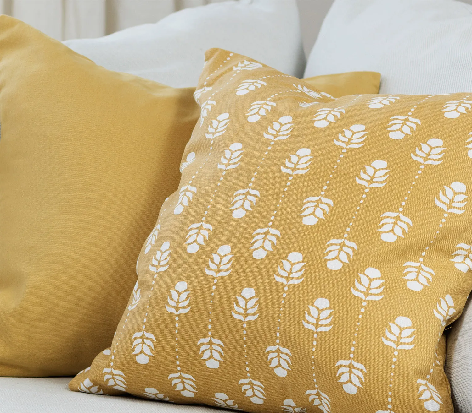 Kissenbezug x 2 - Sari (yellow)