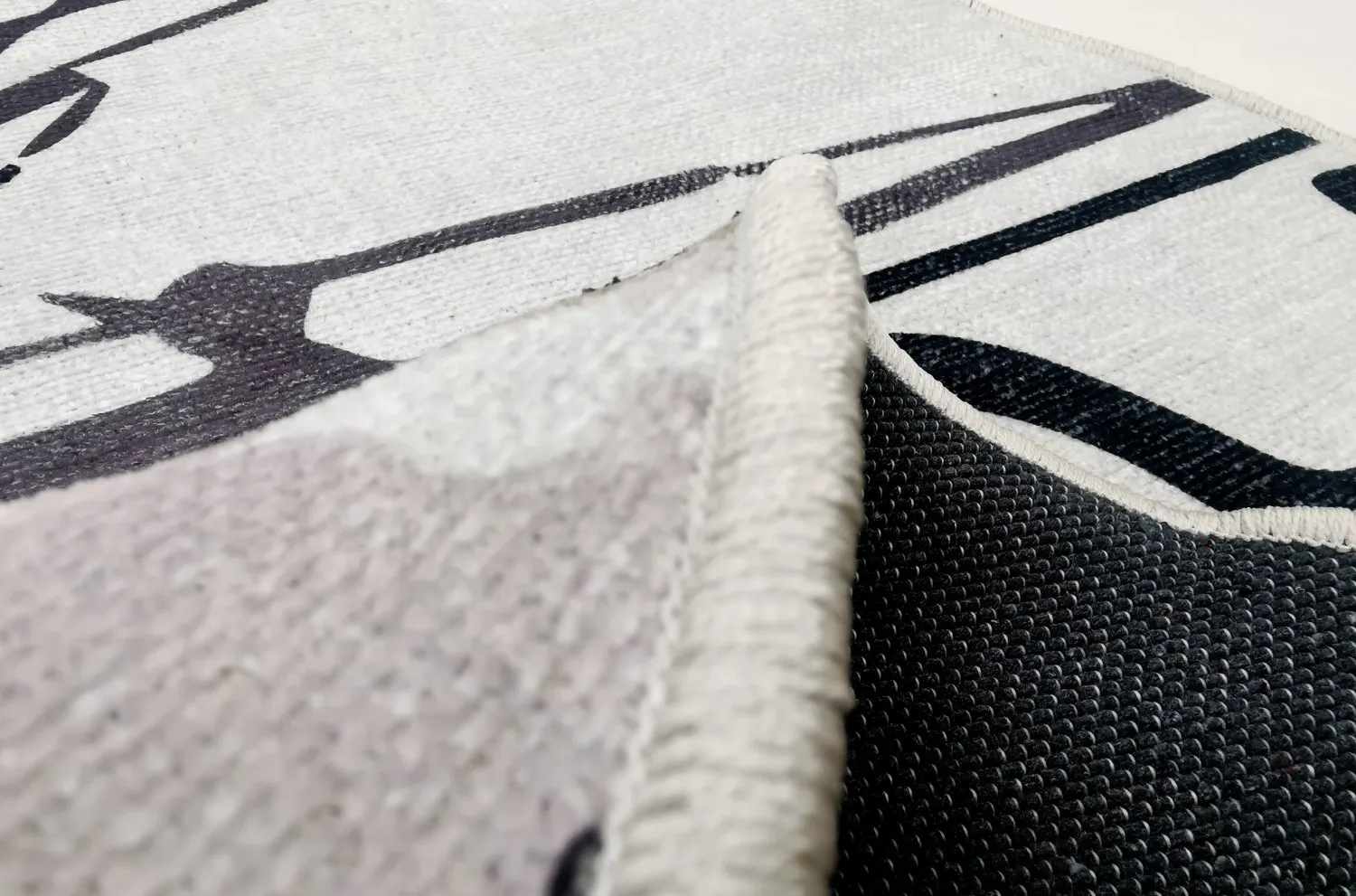 Rund Teppich - Lawrance (grau/weiß)