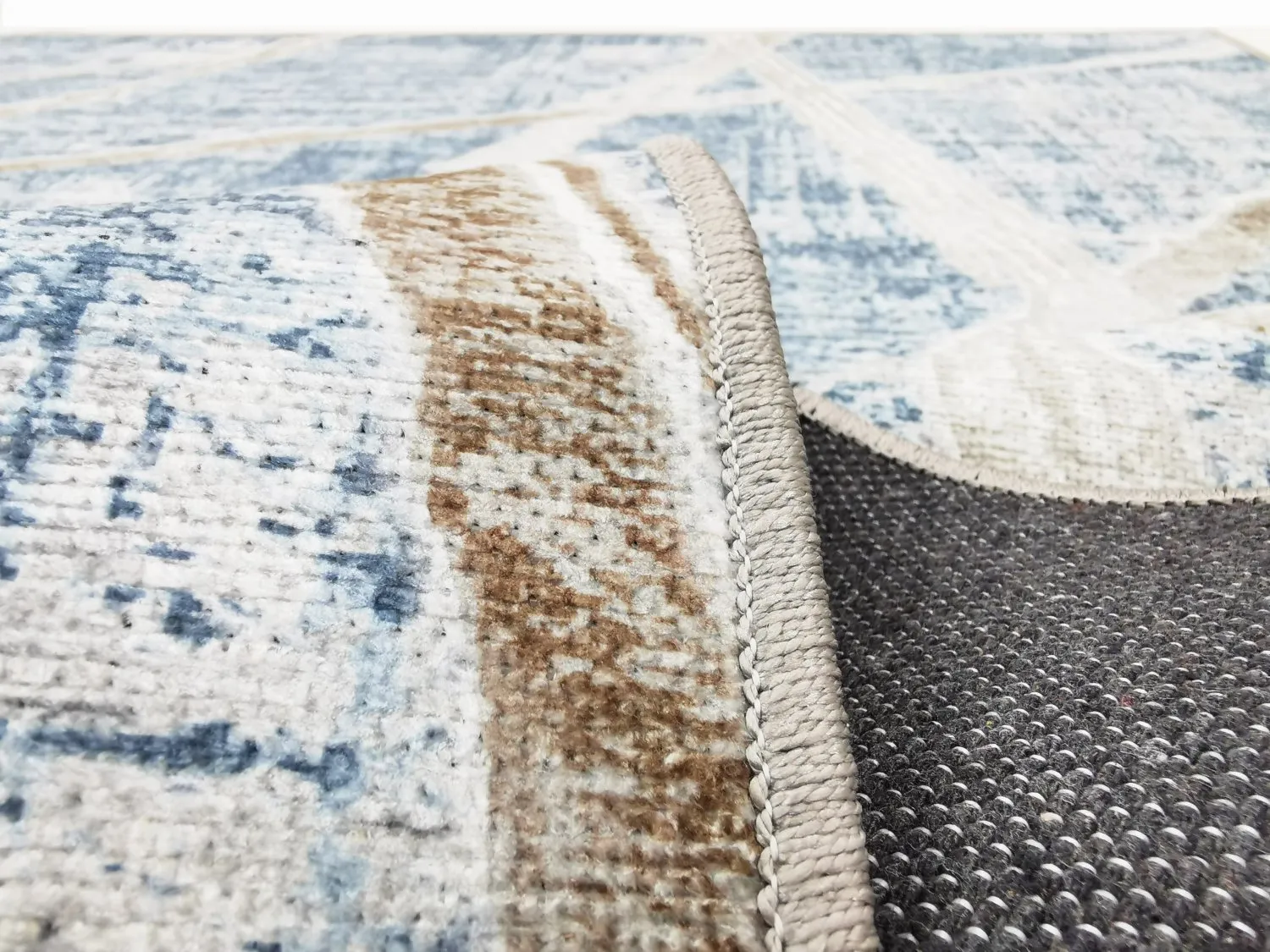 Wilton-Teppich - Lagos (blau)