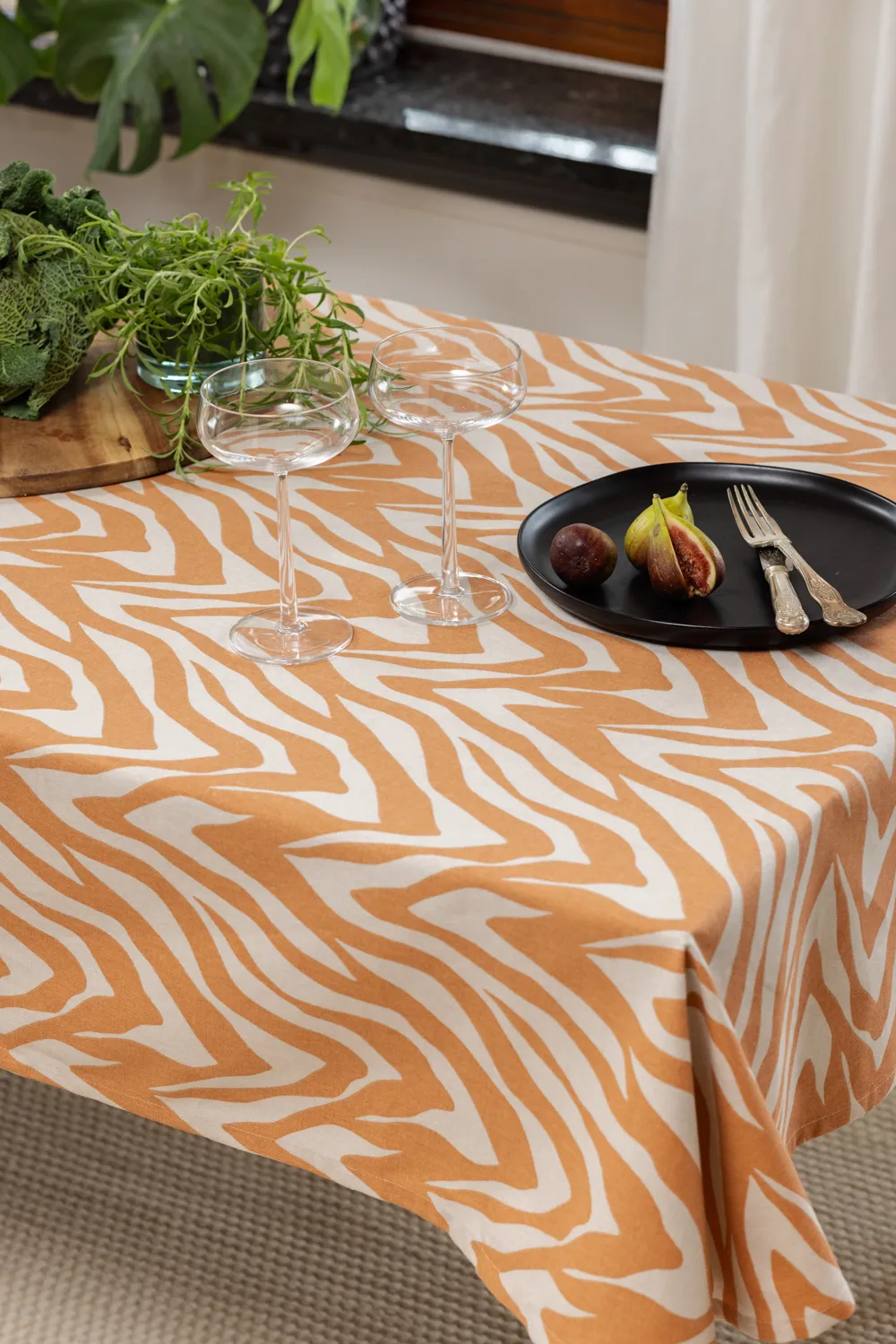 Baumwolltischdecke Laura (orange)