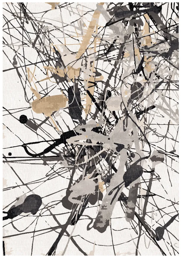 Wilton-Teppich - Lawrance (grau/weiß)