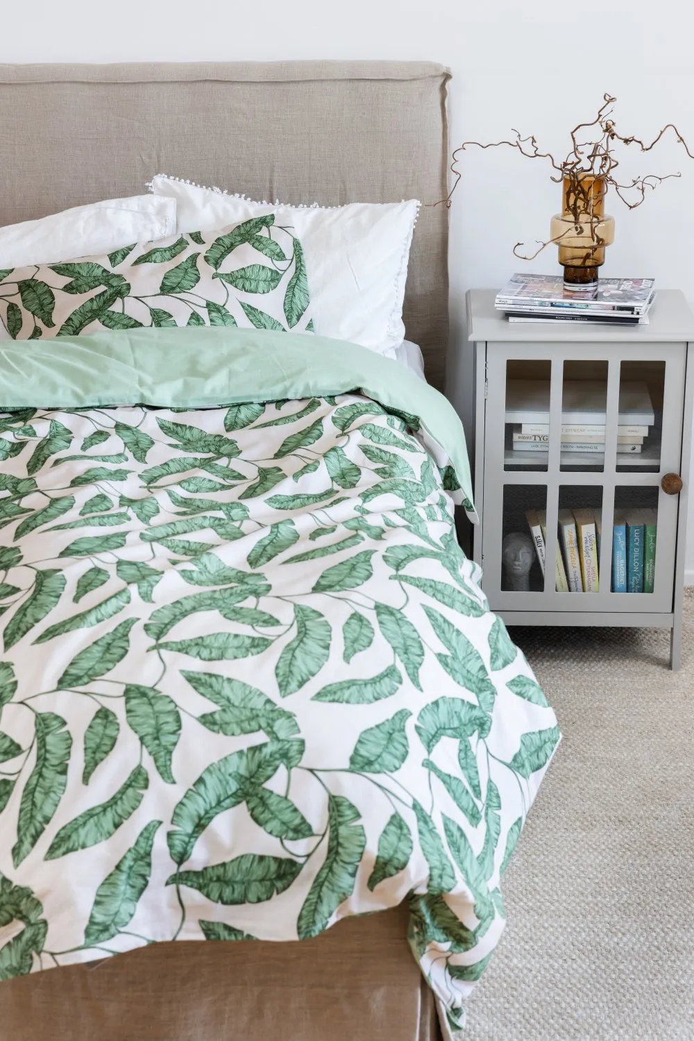 Ensemble de housse de couette - Leaves (vert)