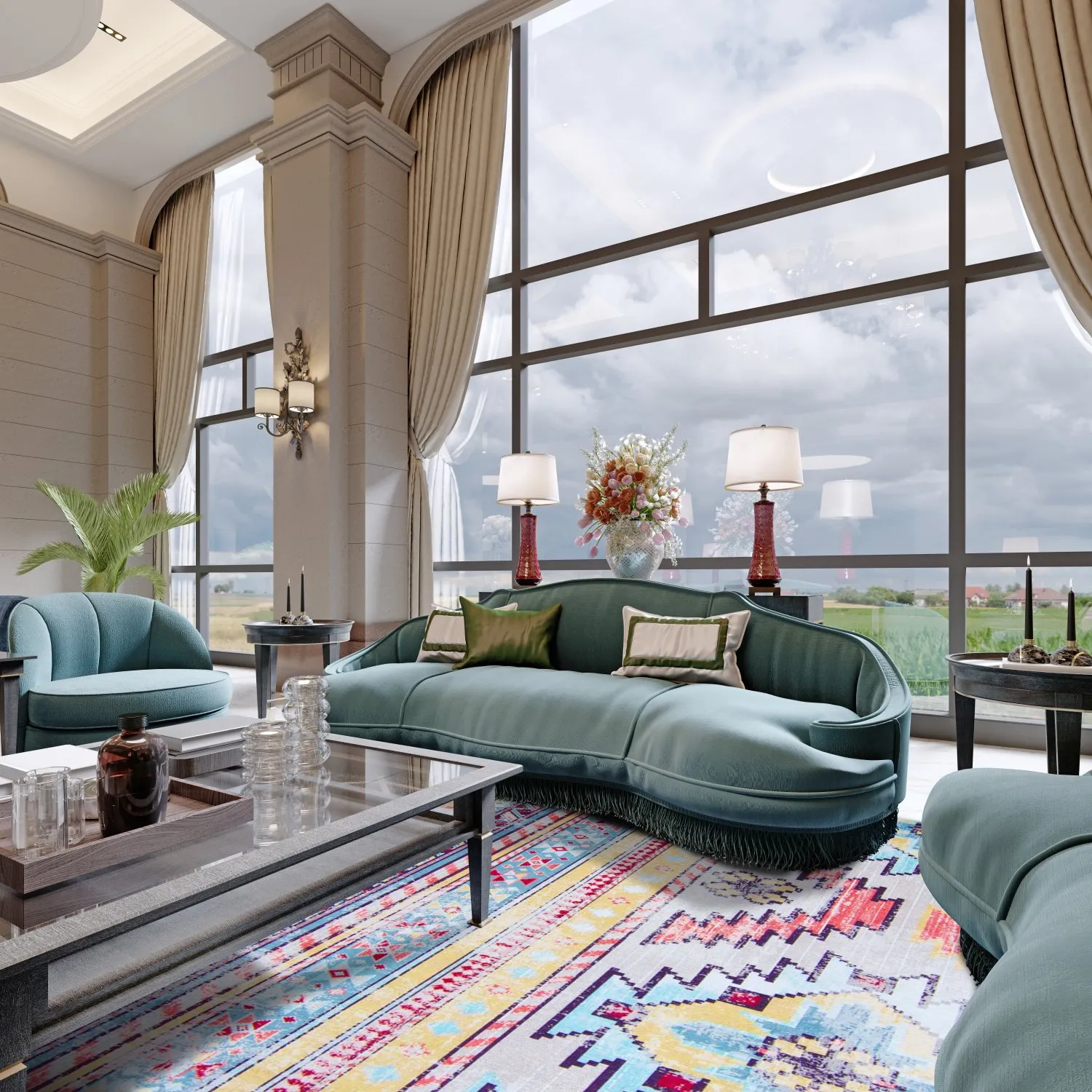 Wilton-Teppich - Lemons (multi)