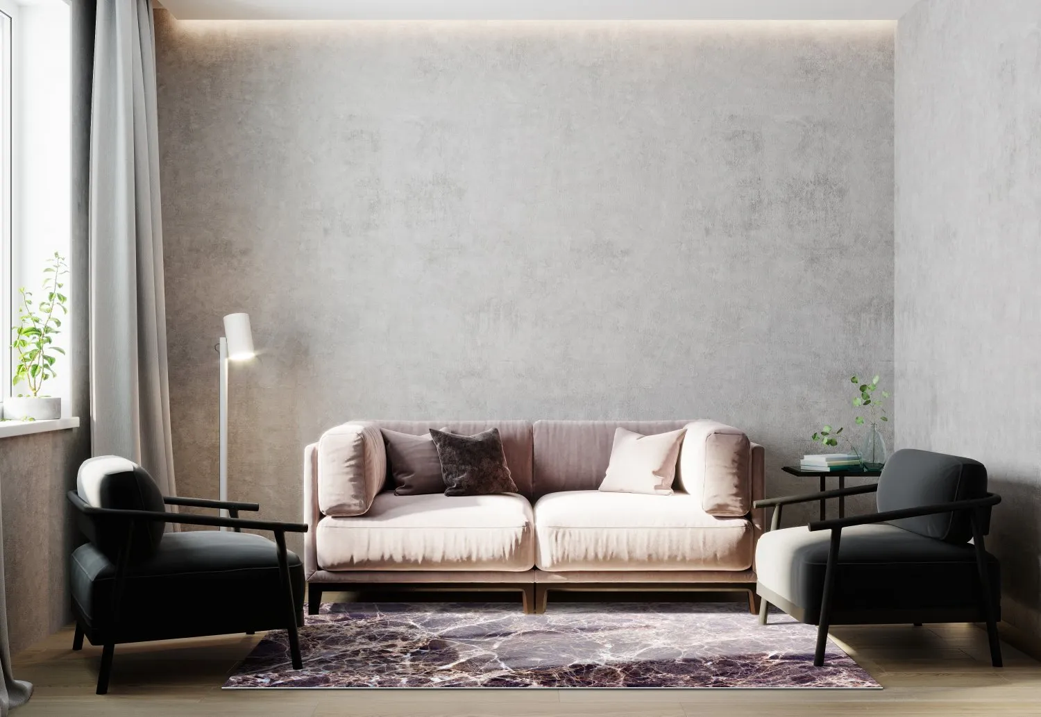 Wilton-Teppich - Sines (violett)