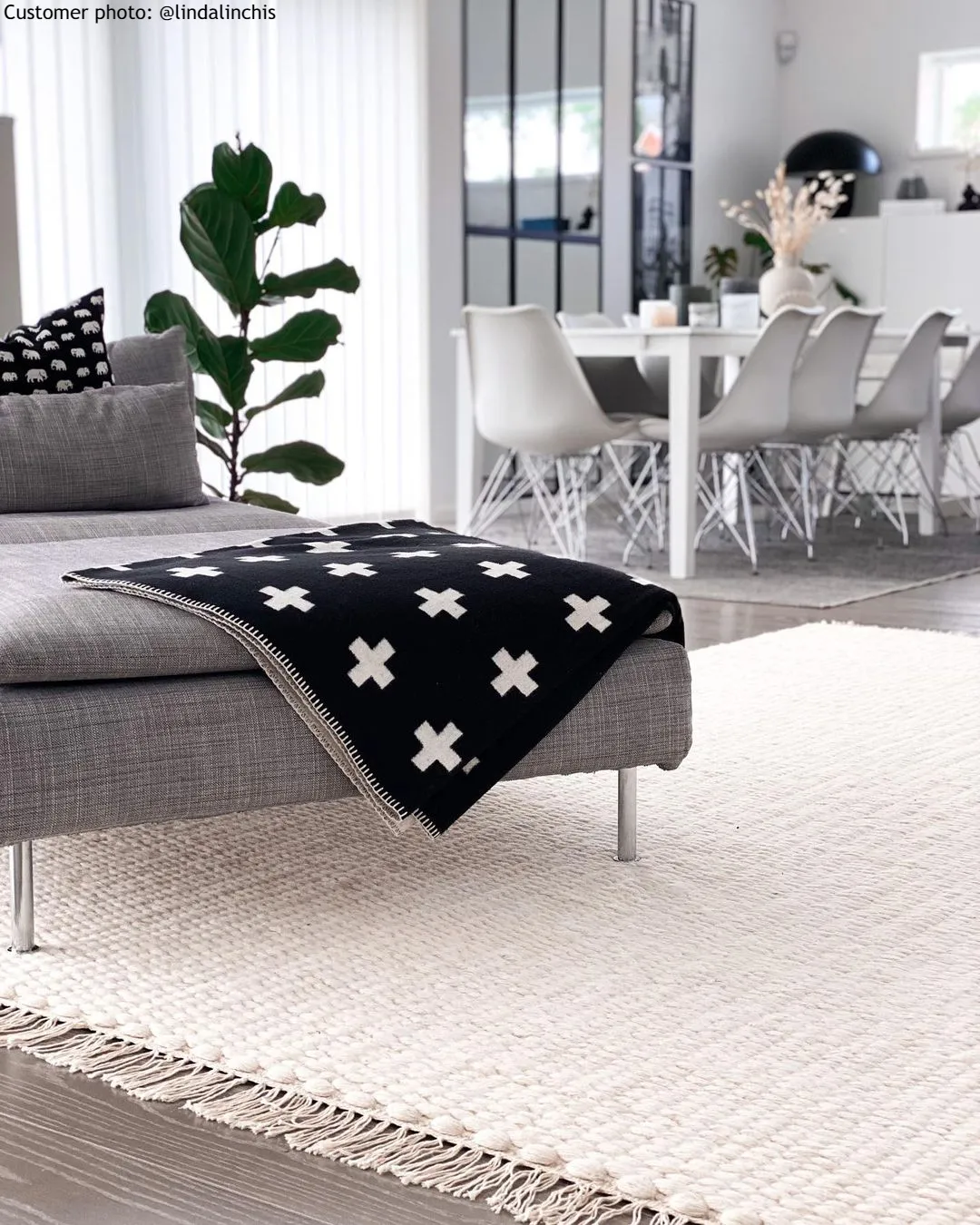 Tapis en laine - Cartmel (blanc cassé)