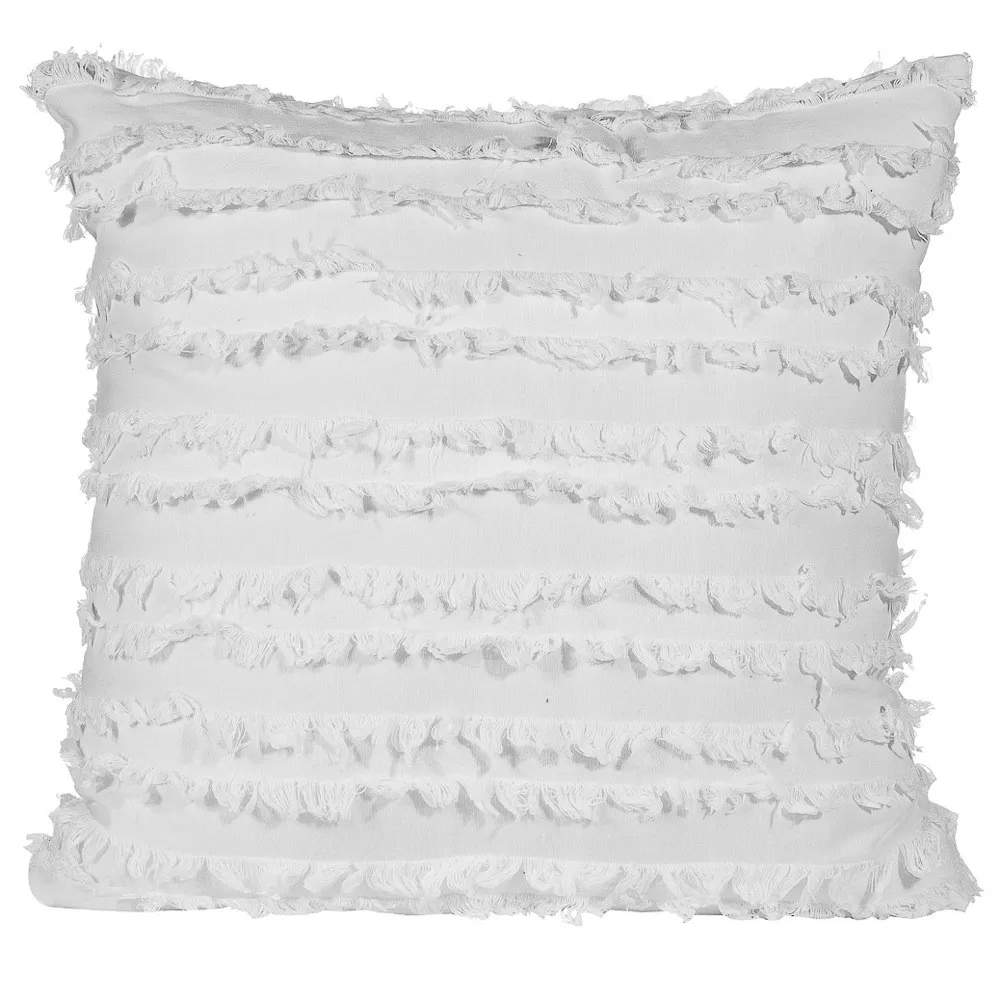 Housse de coussin - Boho Linen 45 x 45 cm (blanc)