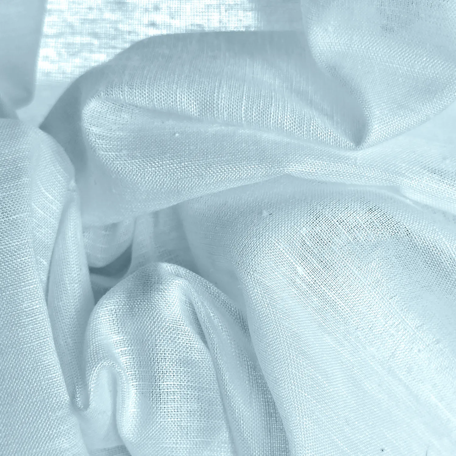 Rideaux Lot de 2 - Rideau mélange lin Lumira (bleu clair)