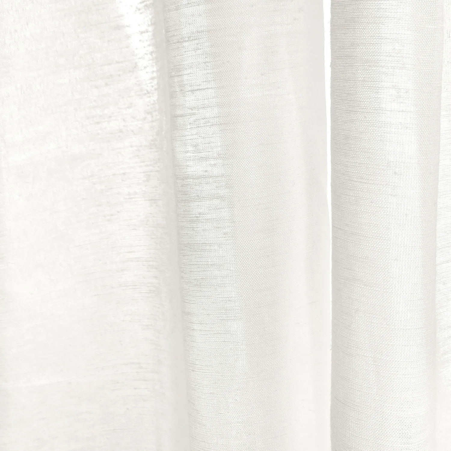 Vorhänge 2er-Pack - Leinenmischvorhang Lumira (weiß)