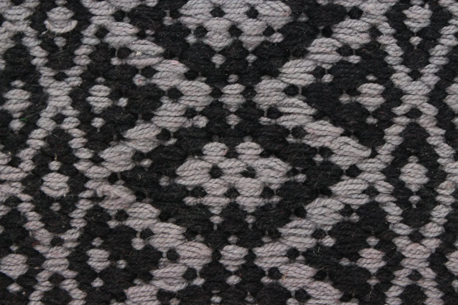 Flickenteppich - Lykke (grau/schwarz-grau)