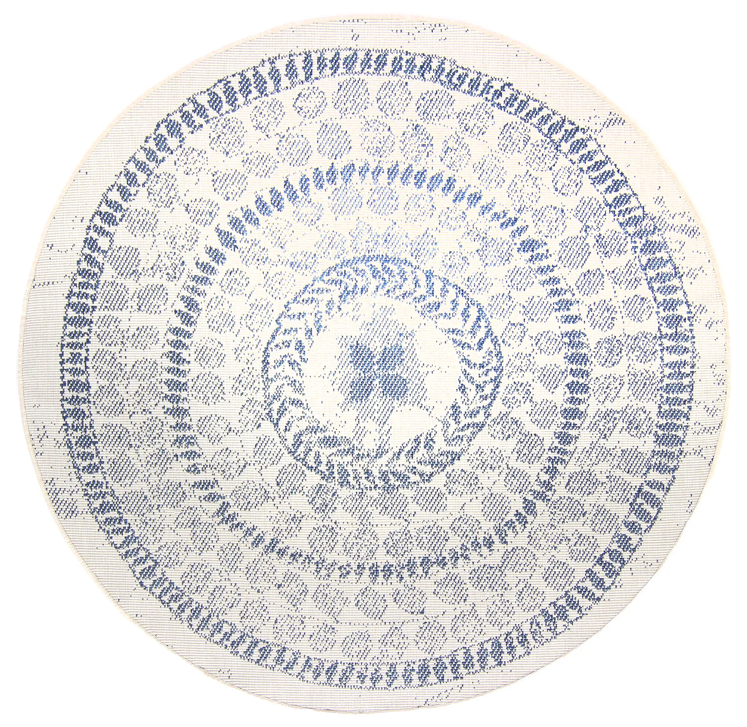 Runde Teppiche - Indoor/Outdoor Malcolm (blau)