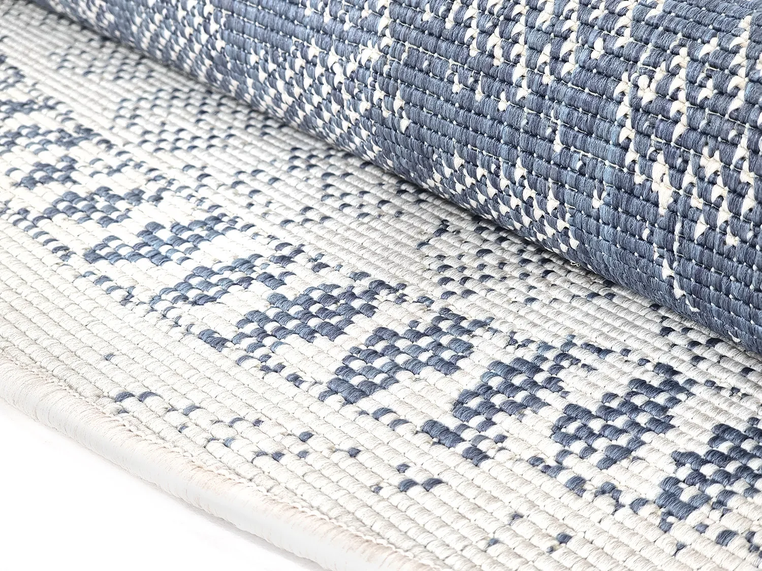 Runde Teppiche - Indoor/Outdoor Malcolm (blau)