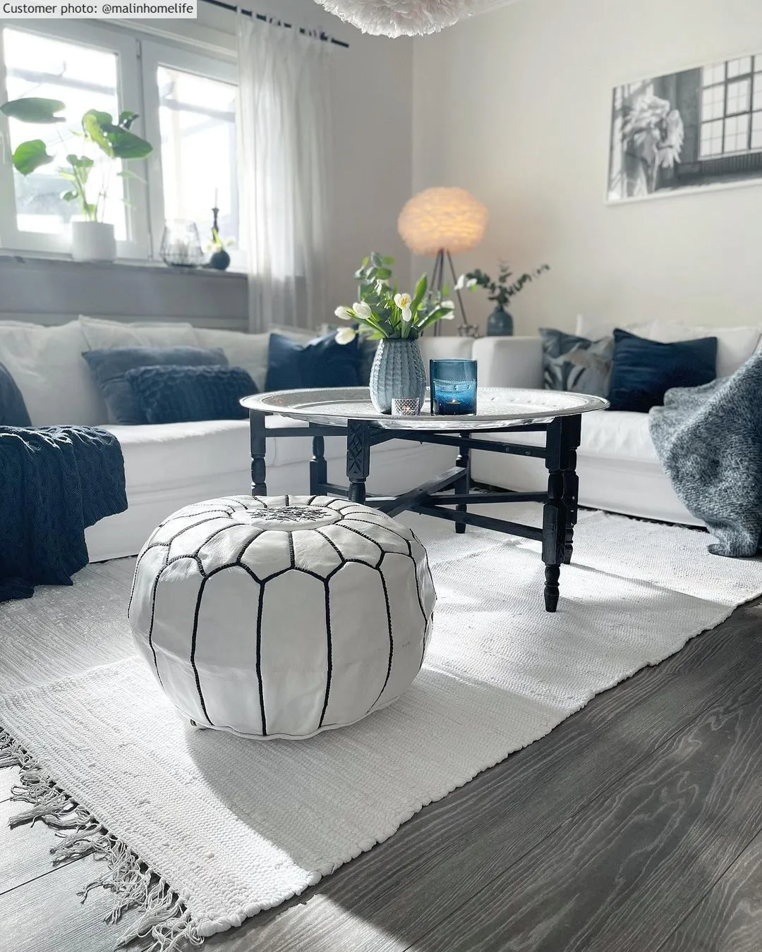 Flickenteppich - Silje (weiß)