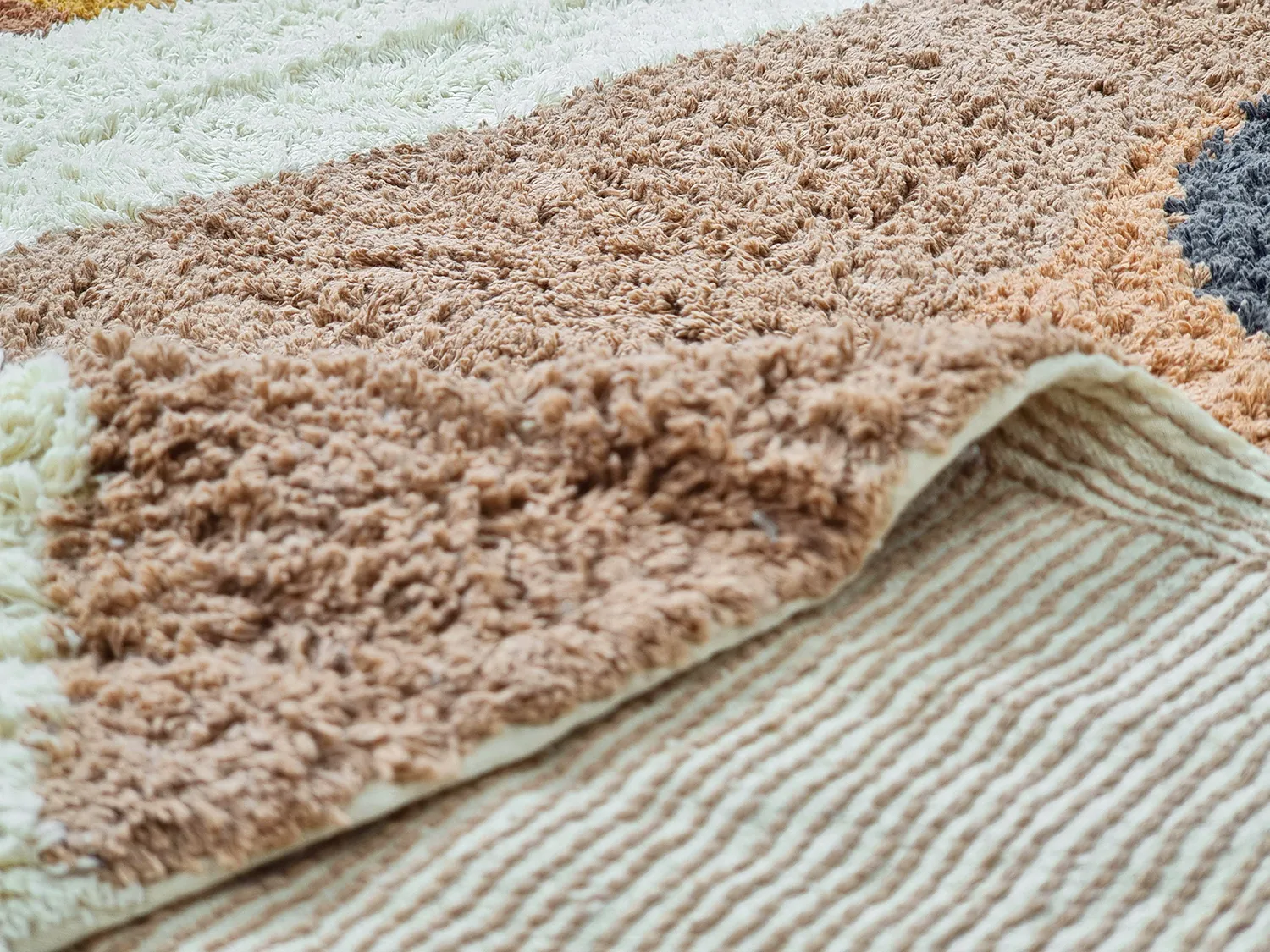 Tapis à poils longs - Alpe Natural Cotton Shaggy (multi)