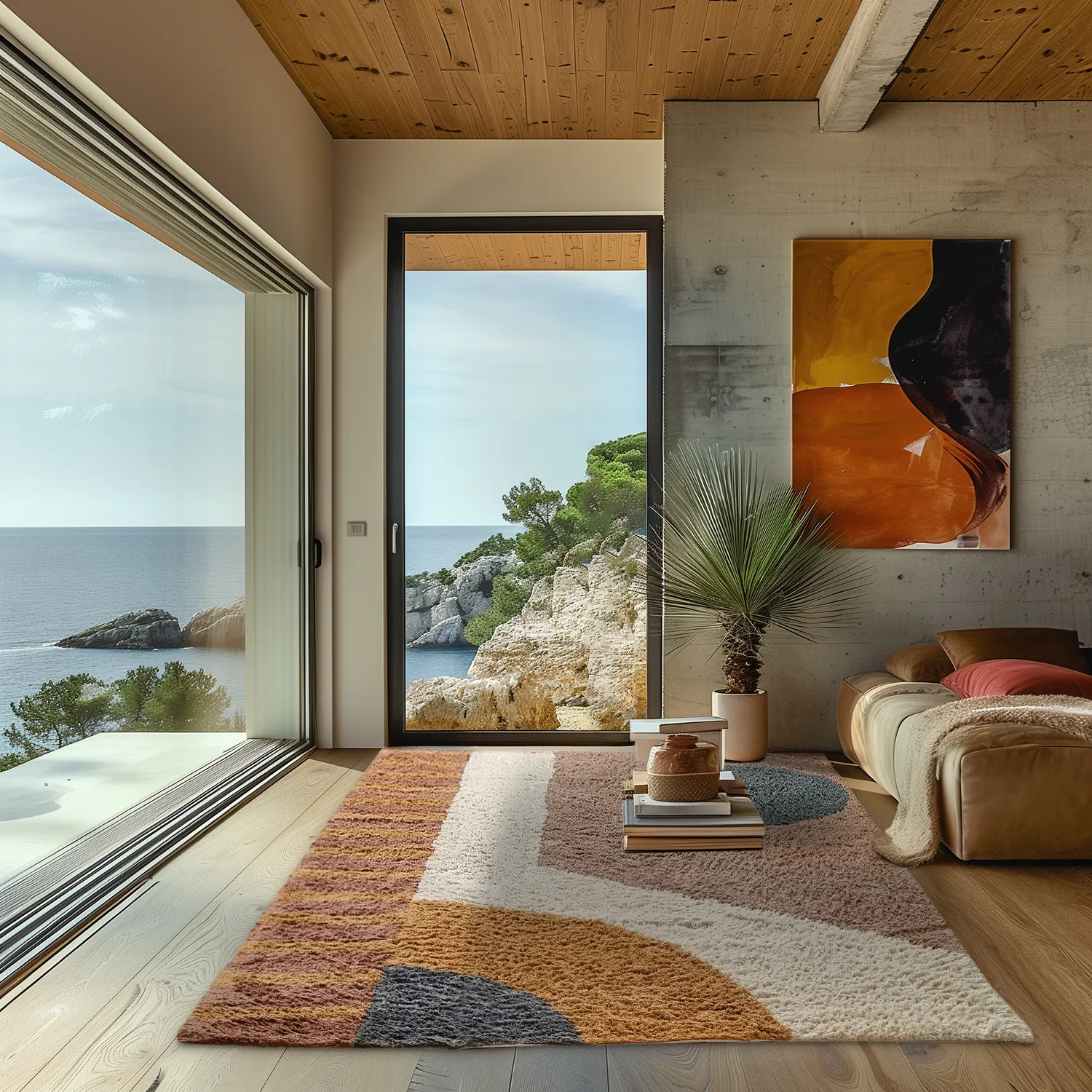 Tapis à poils longs - Alpe Natural Cotton Shaggy (multi)