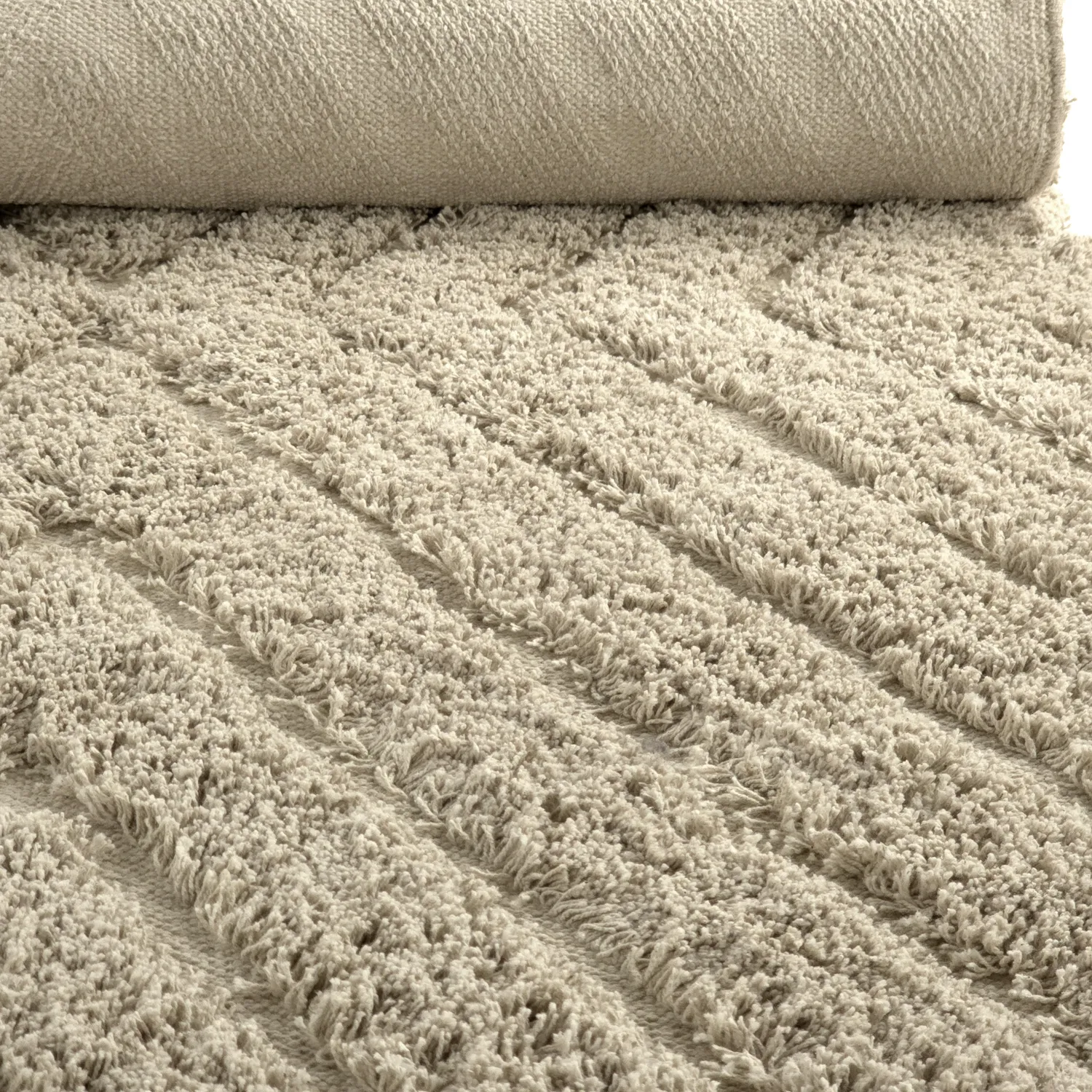 Hochflorteppiche - Amberley Natural Cotton Shaggy (beige)