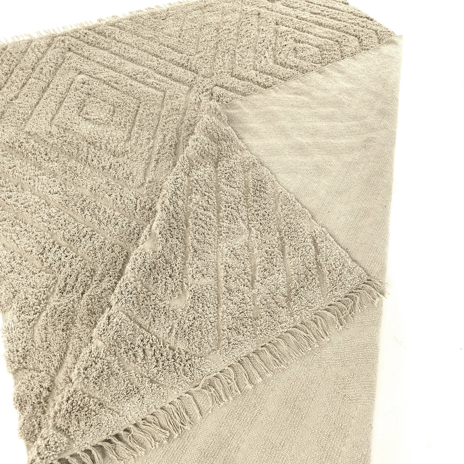 Hochflorteppiche - Amberley Natural Cotton Shaggy (beige)