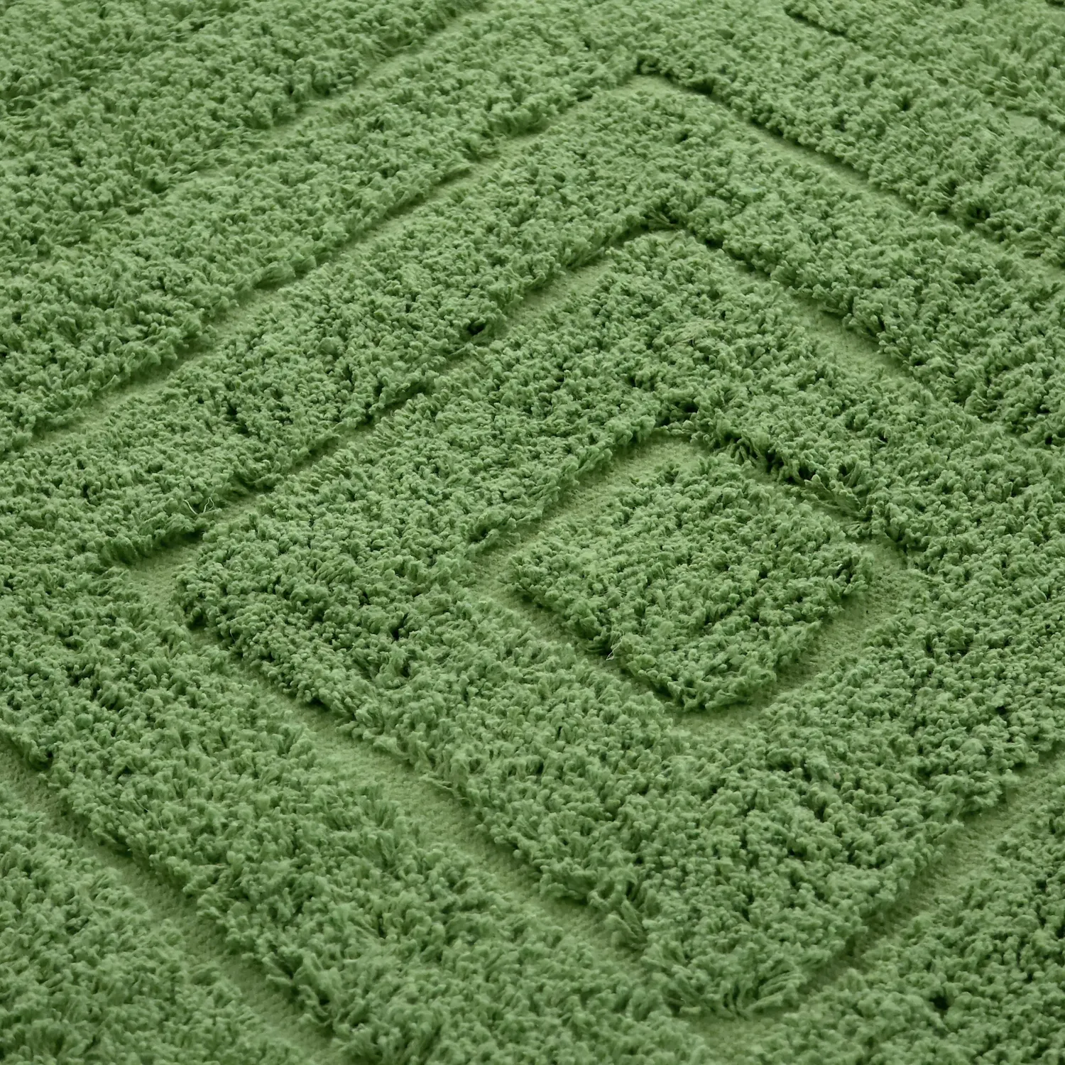 Runde Teppiche - Amberley Natural Cotton Shaggy (grün)