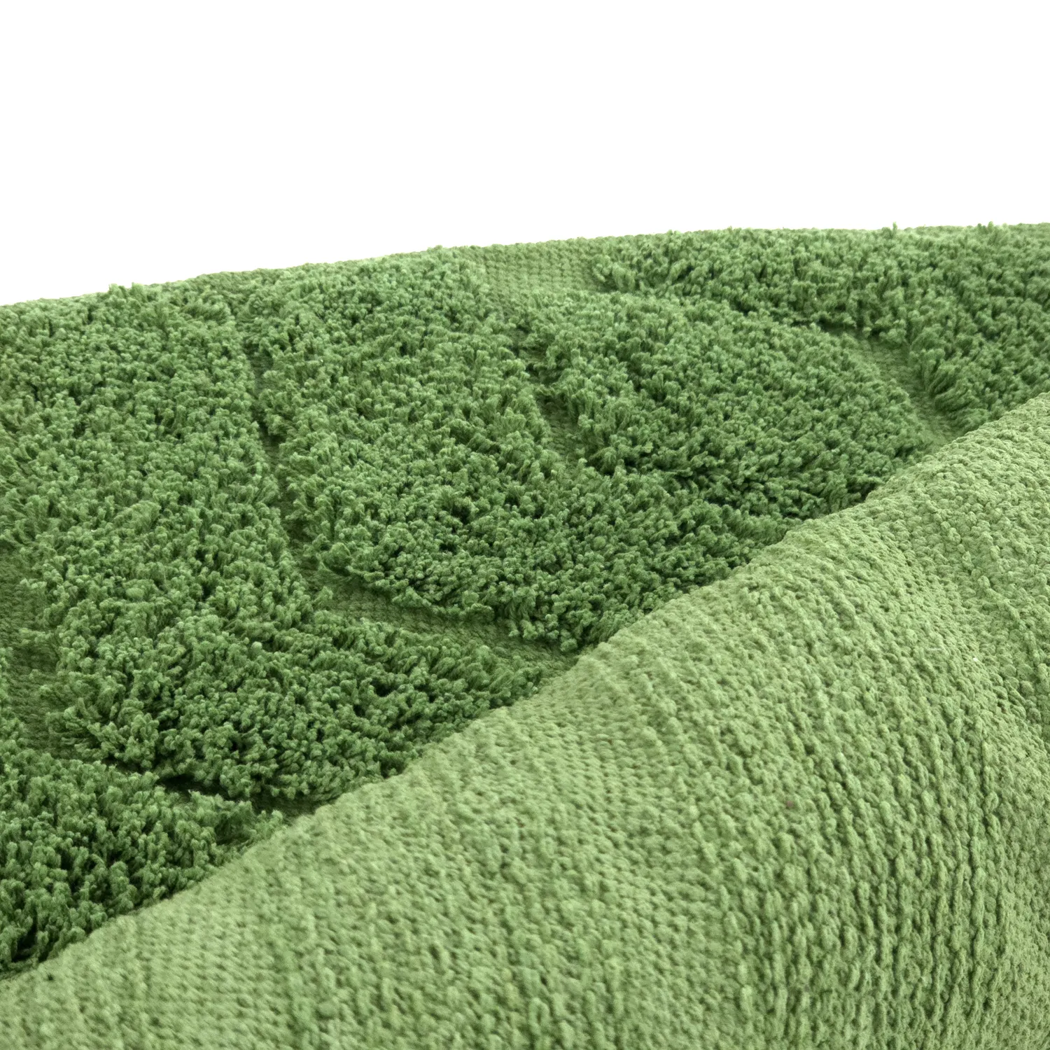 Runde Teppiche - Amberley Natural Cotton Shaggy (grün)