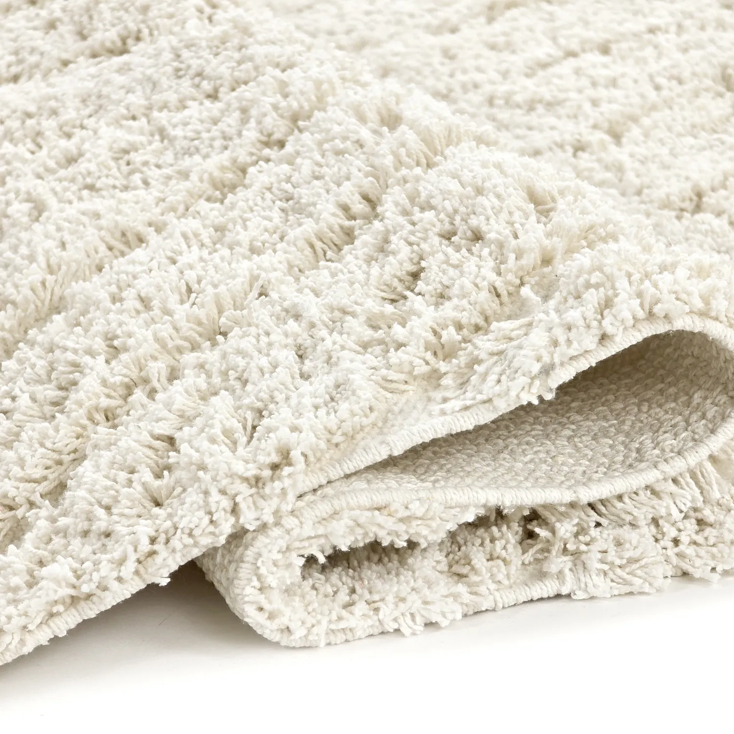 Tapis shaggy - Amberley Natural Cotton Shaggy (umazano bela)