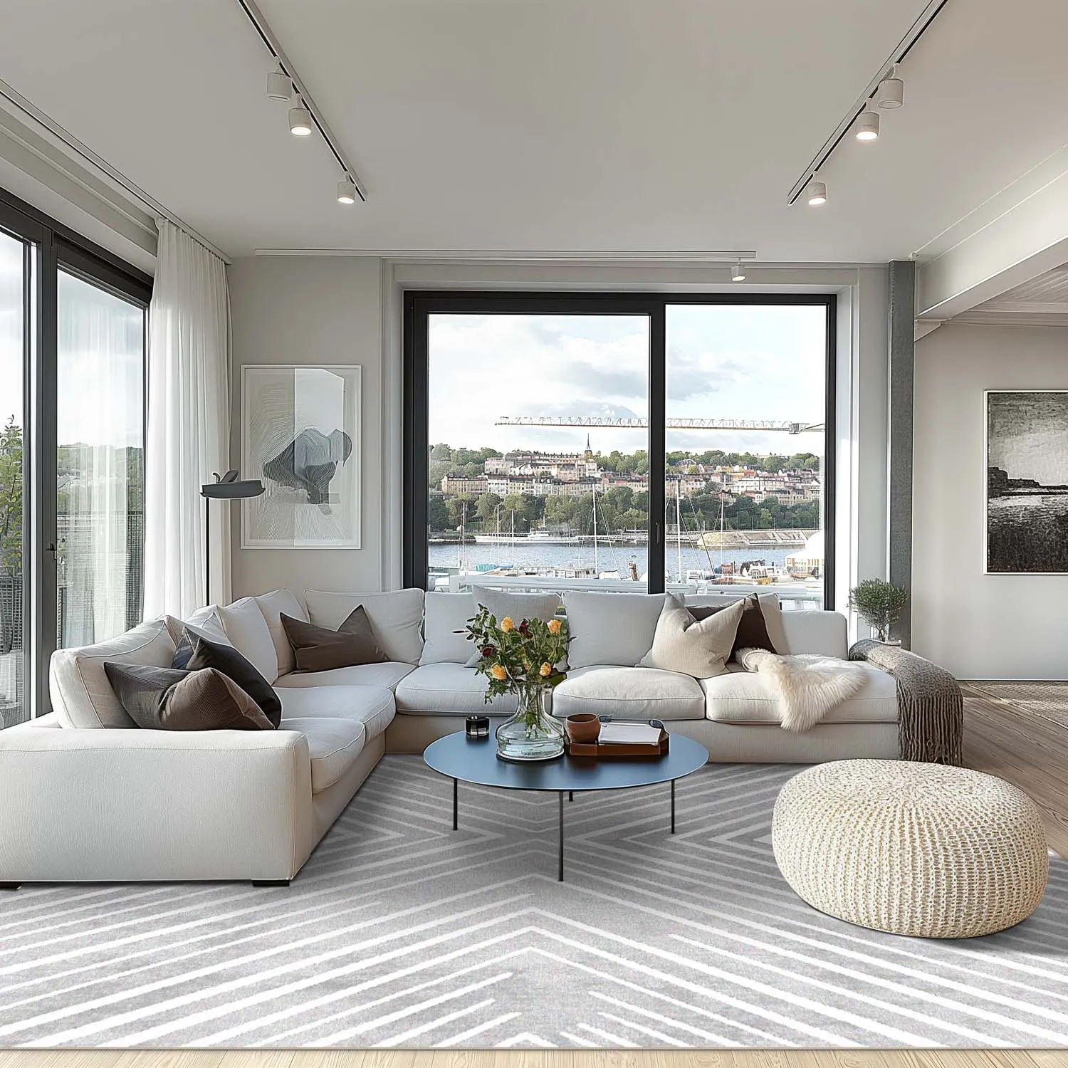 Wilton-Teppich - Amorgos (grau)