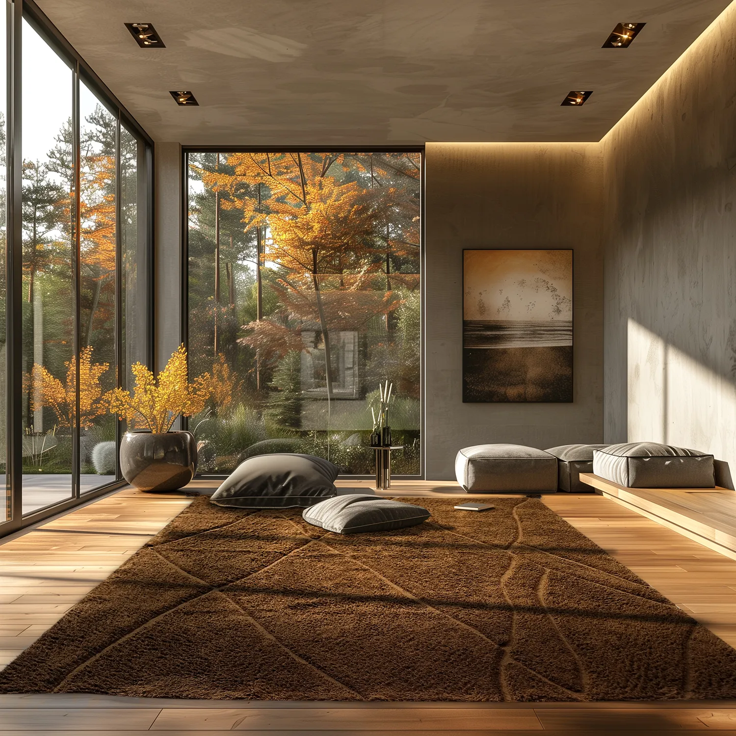 Tapis shaggy - Andrea Natural Cotton Shaggy (marron)