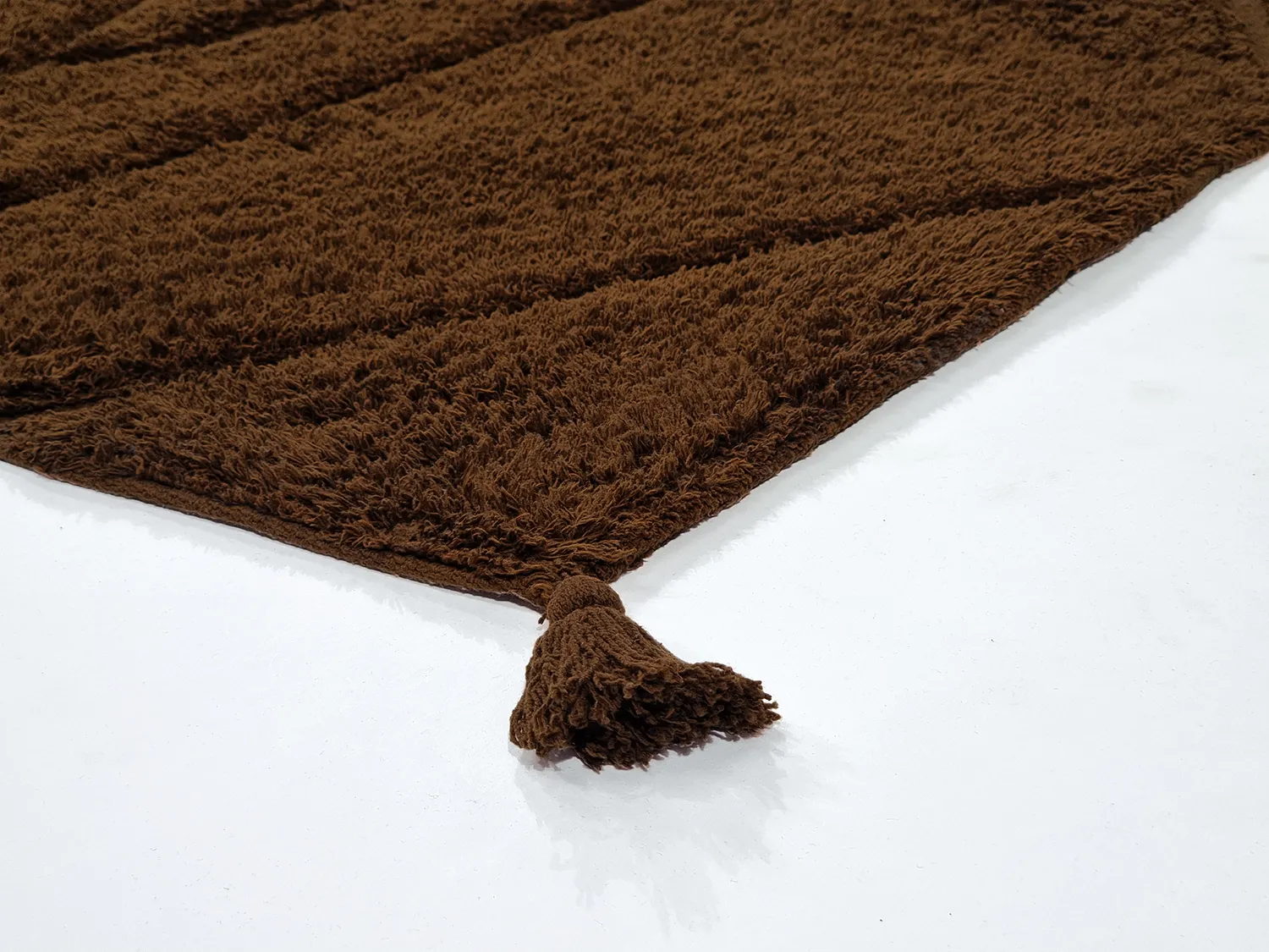 Tapis shaggy - Andrea Natural Cotton Shaggy (marron)