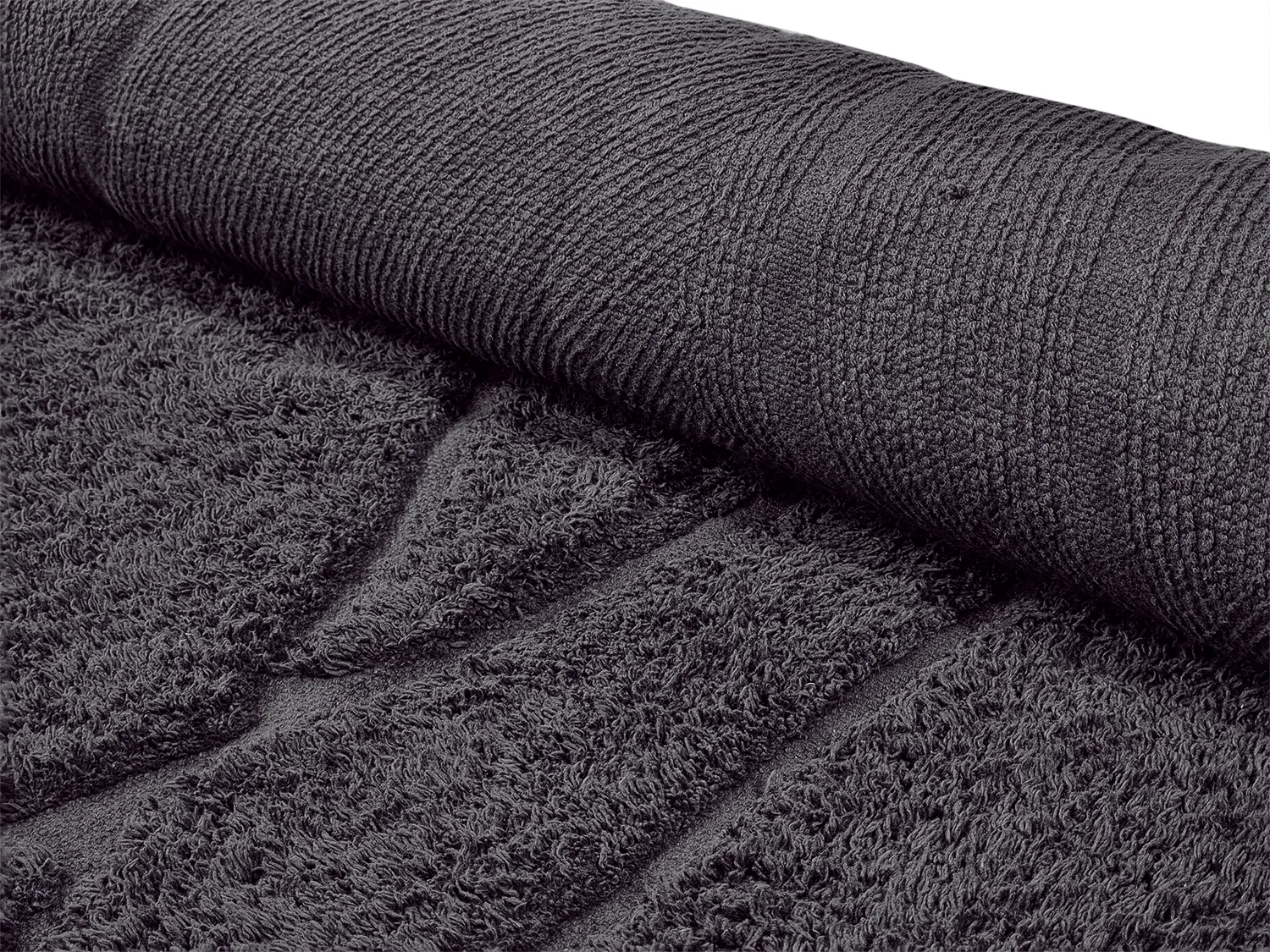 Tapis shaggy - Andrea Natural Cotton Shaggy (noir)