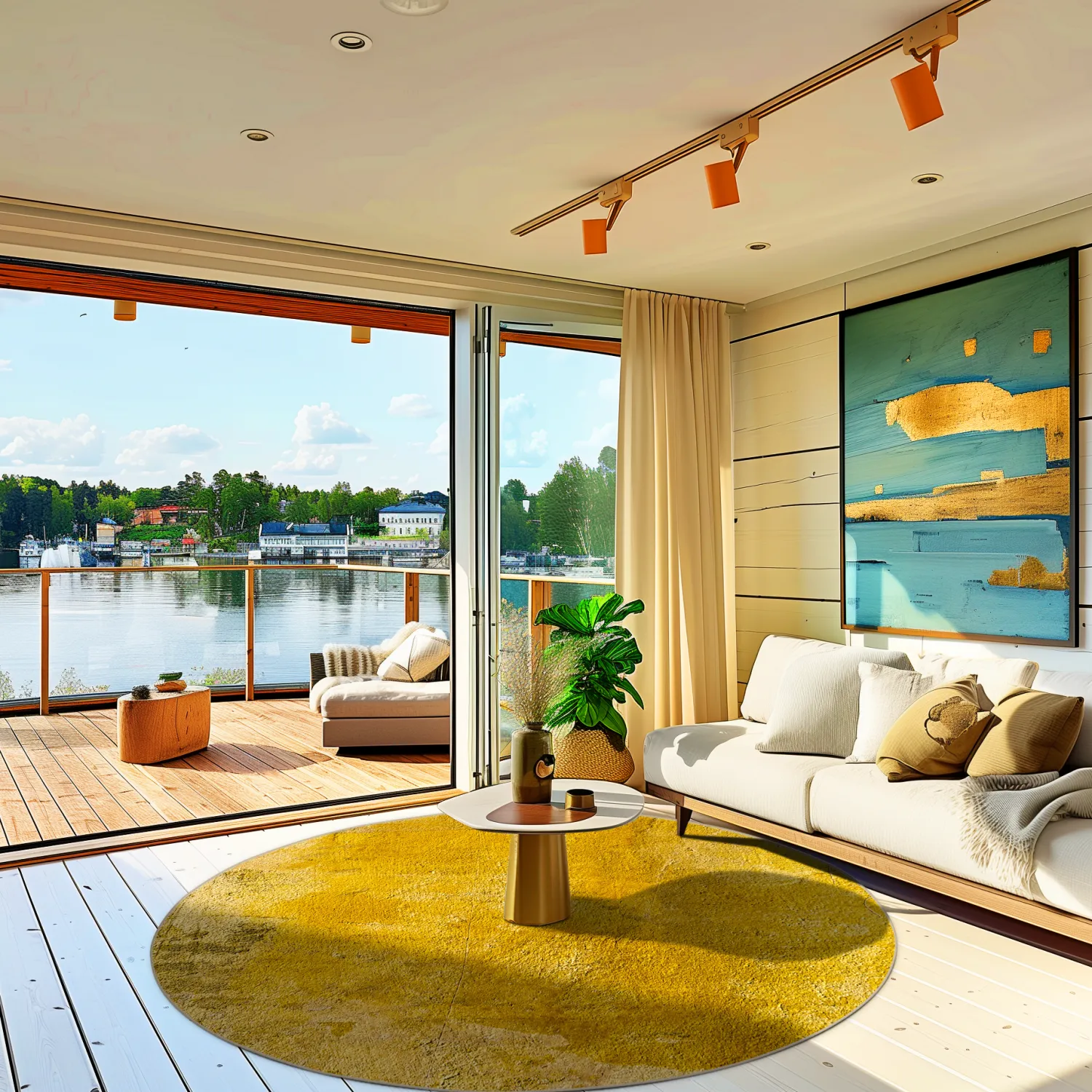 Rund Teppich - Arbus (gold)